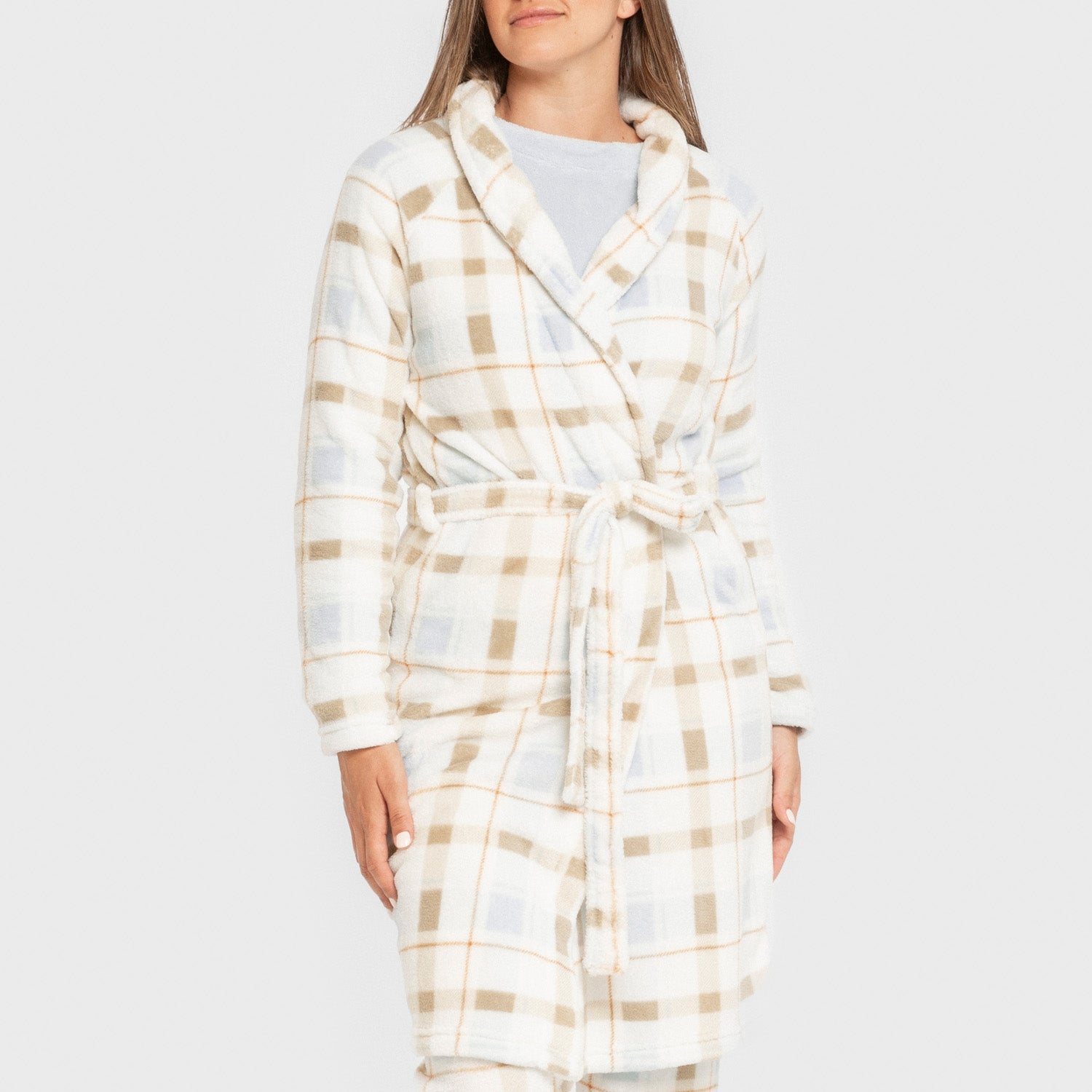 Bata coral cuadro Noric