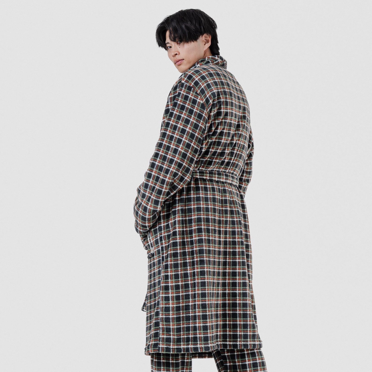 Bata coral hombre Cuadro Frankfuert