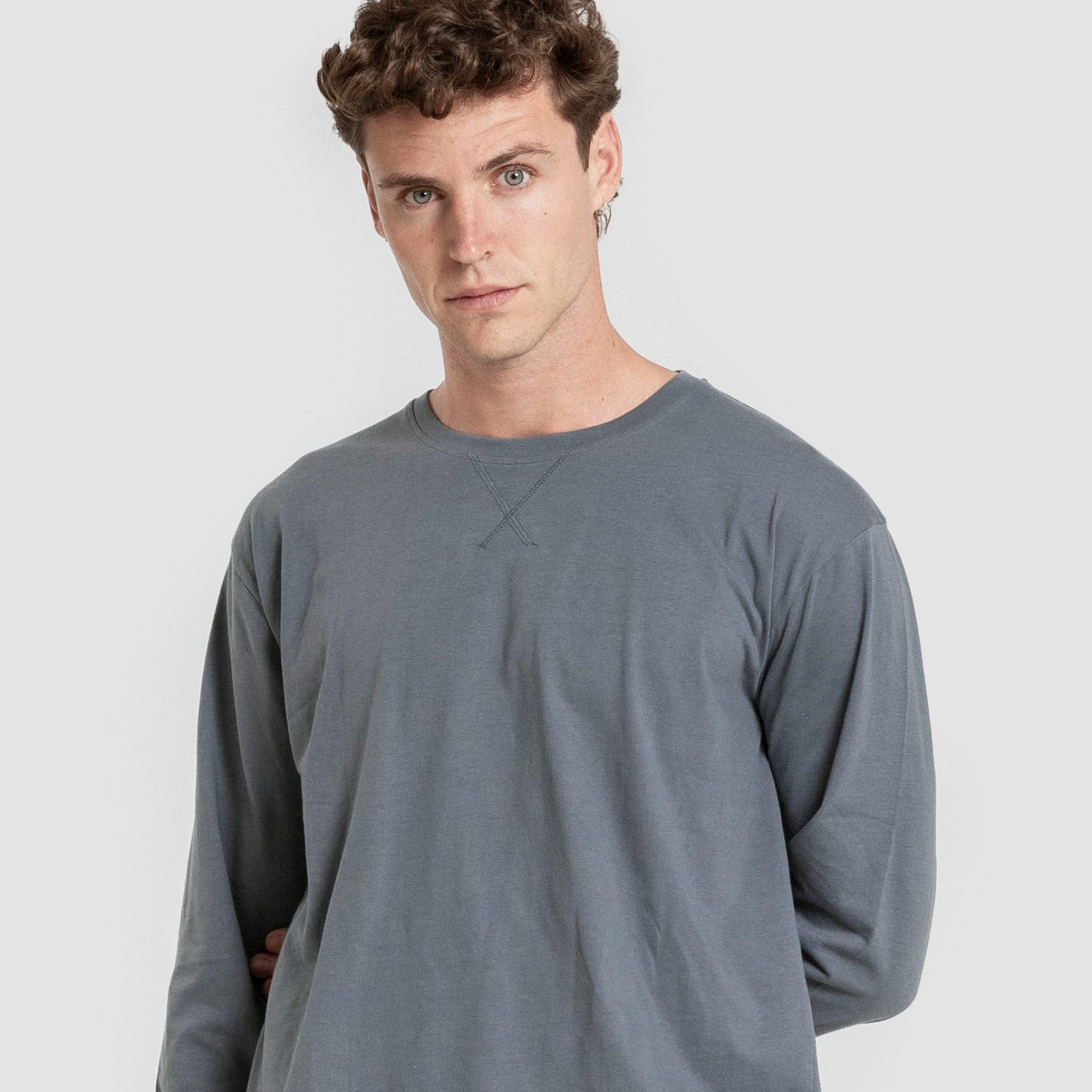 Pijama hombre franela Pelayo verde azulado