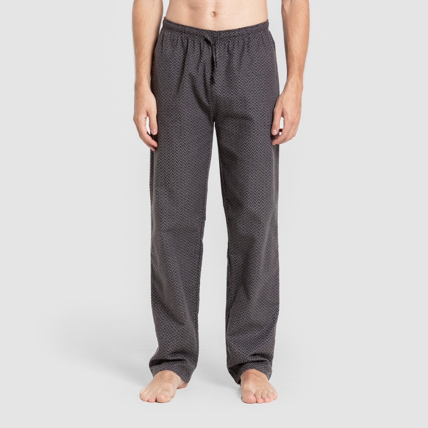 Pijama hombre franela Polo gris