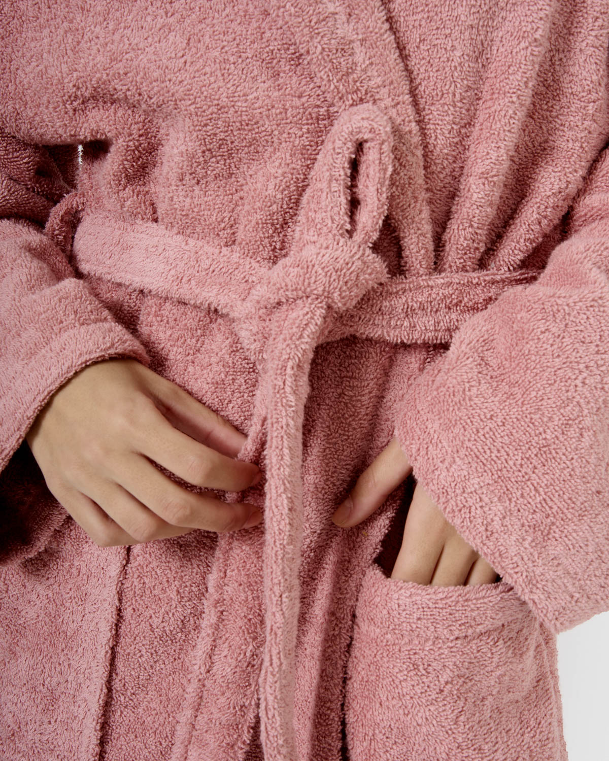 Hooded bathrobe 450gr Unisex
