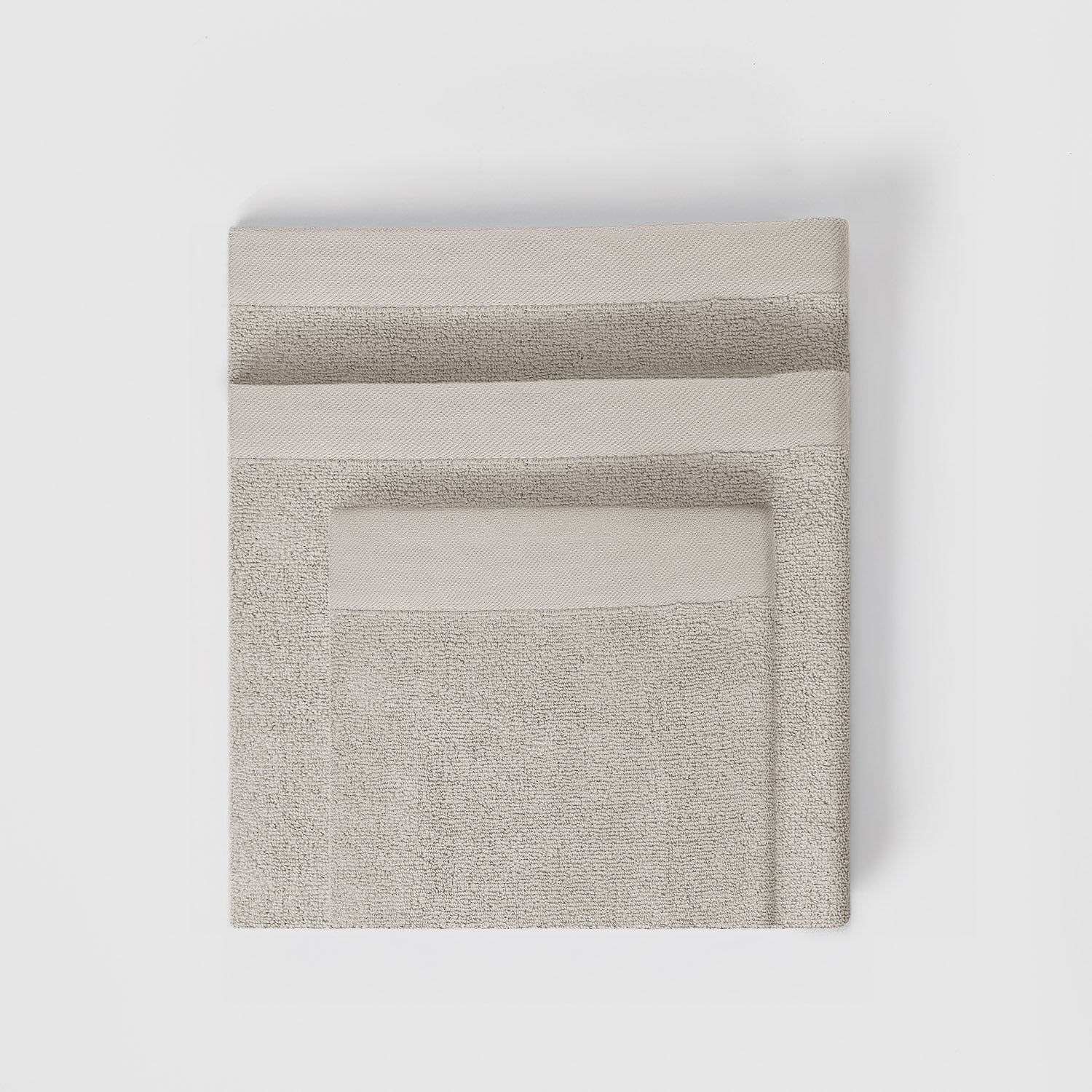 Toalla de baño 400gr doble rizo gris claro