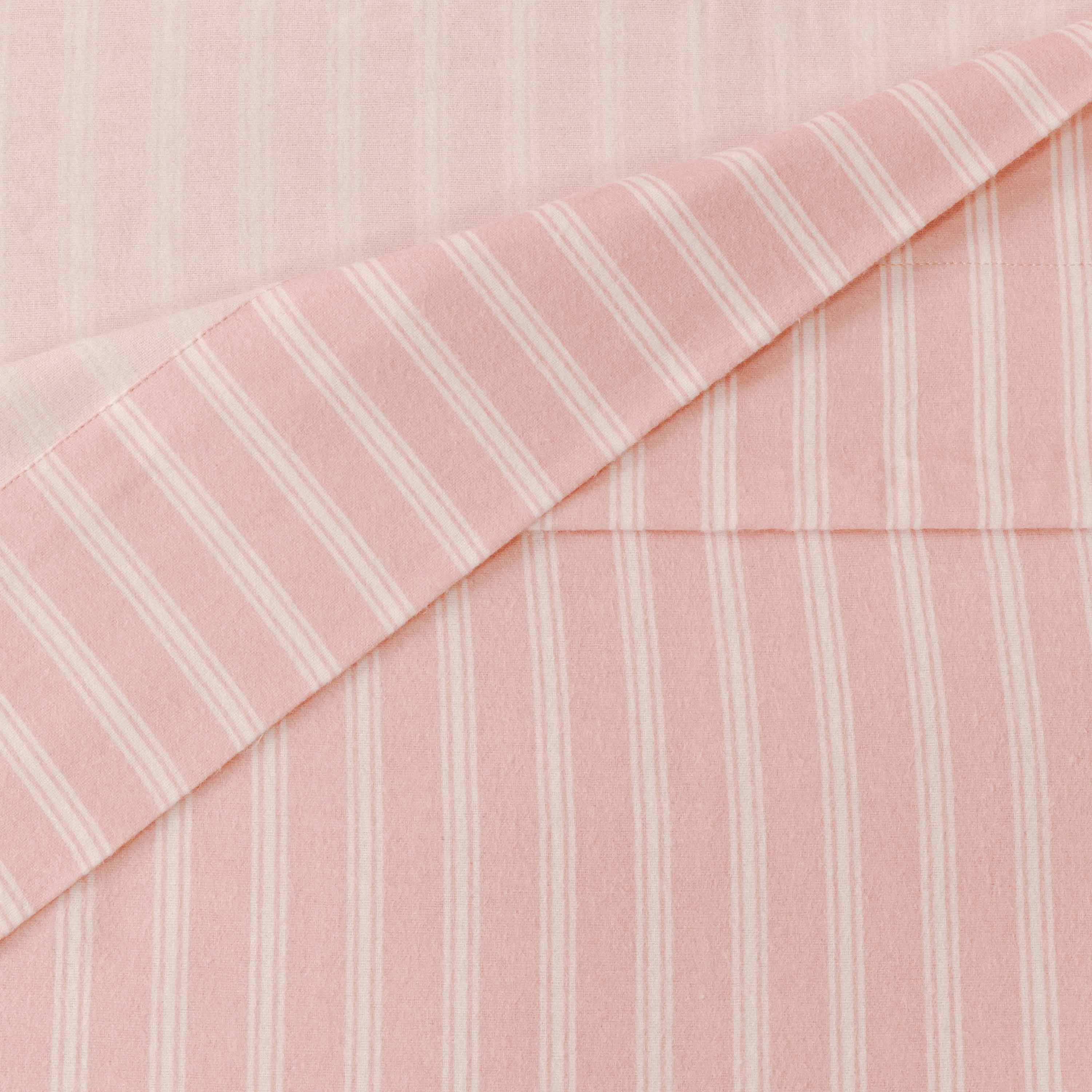 Juego de sábanas franela Raya Marsella rosa keike cuna