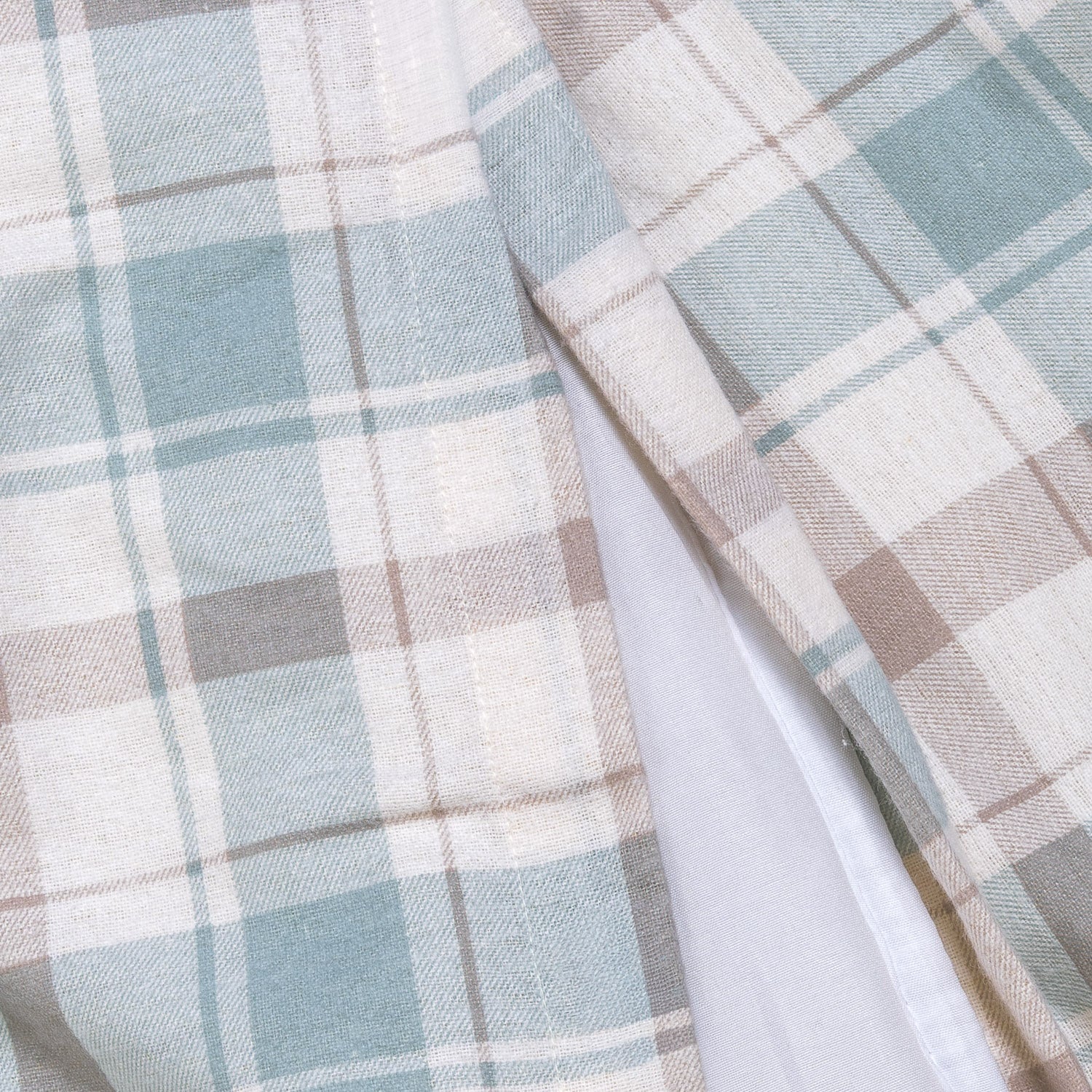 Capa de edredão franela Cuadro Noric verde