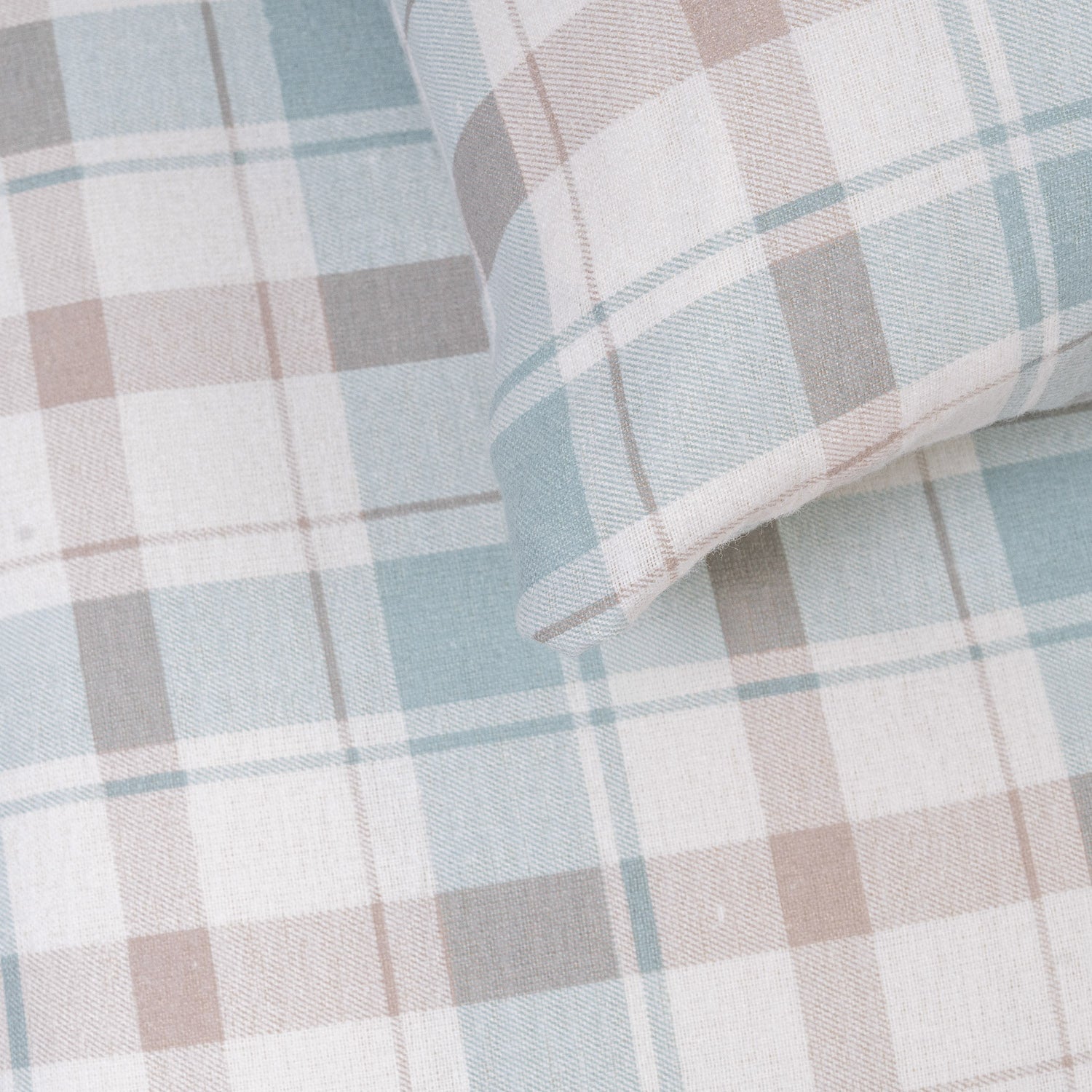 Funda nórdica franela Cuadro Noric verde