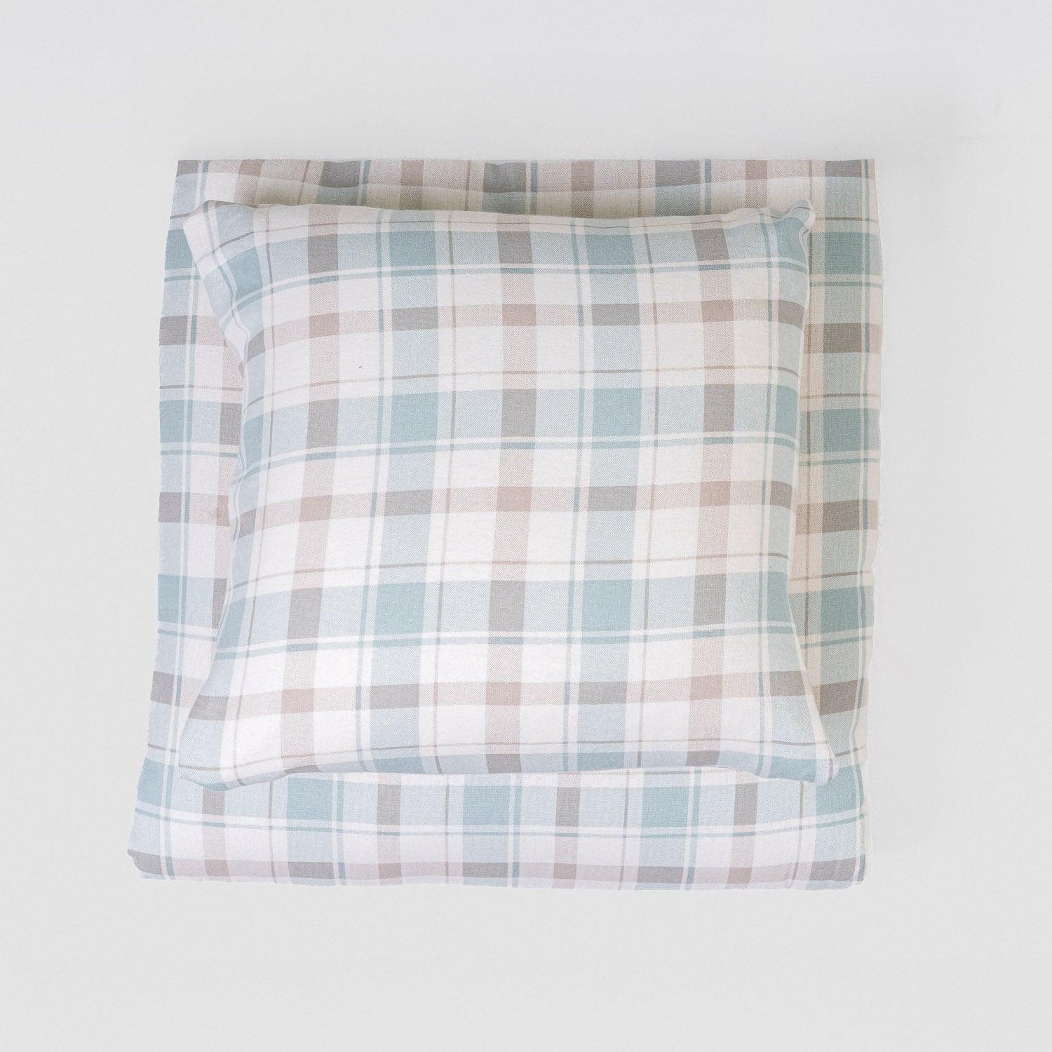 Capa de edredão franela Cuadro Noric verde