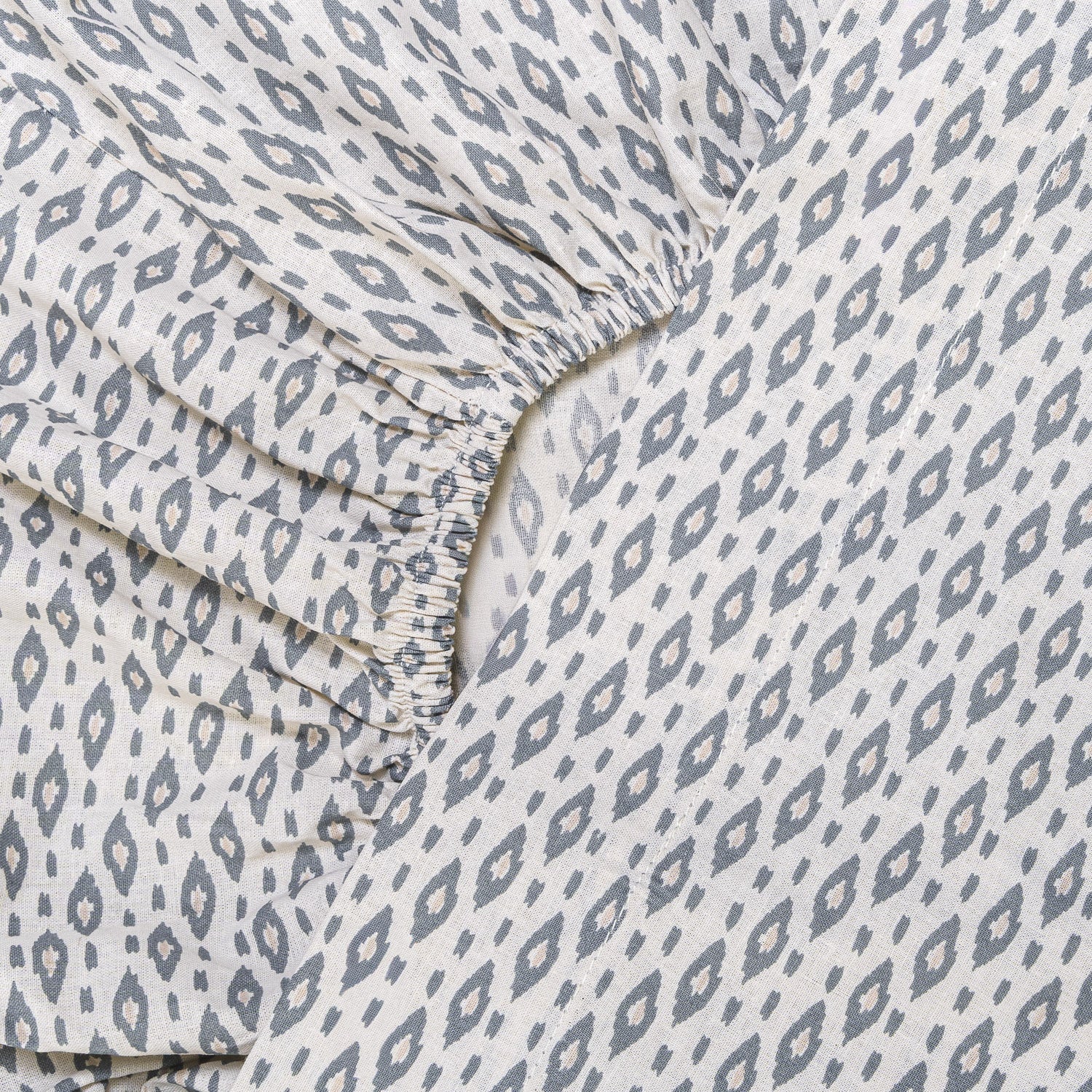 Juego de sábanas algodón Nerdana azul keike - topo