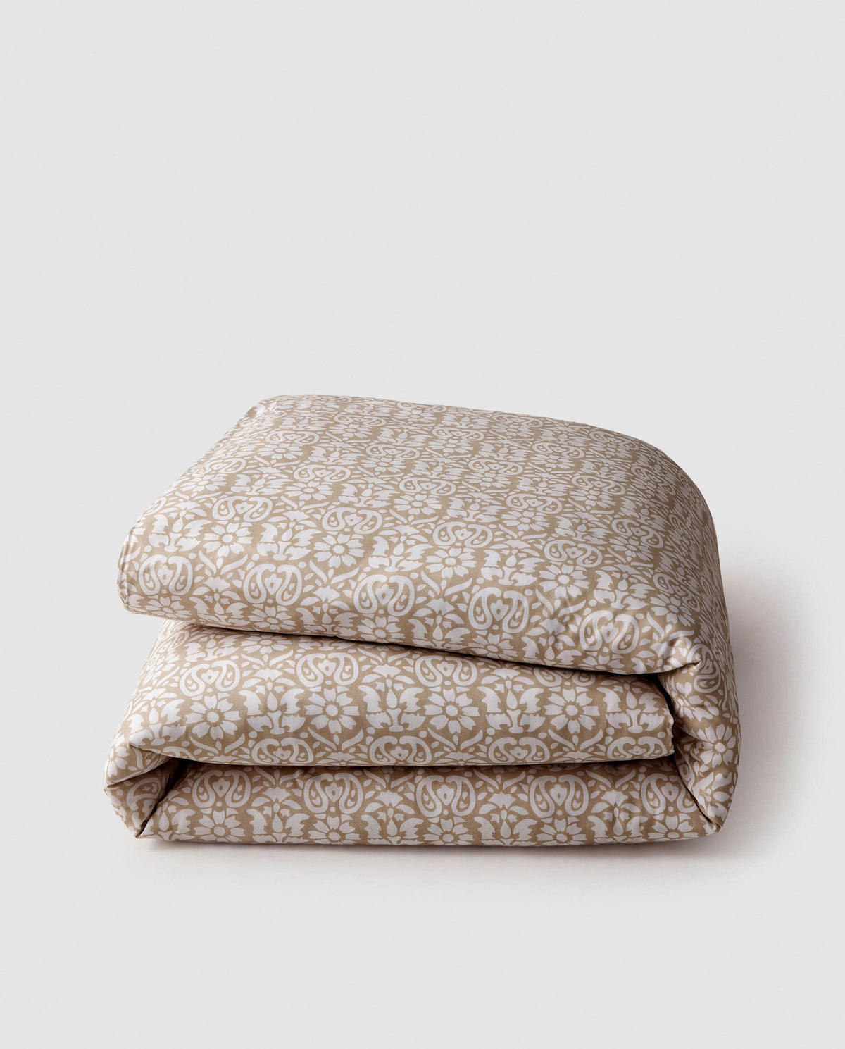 Matilde taupe cotton duvet cover