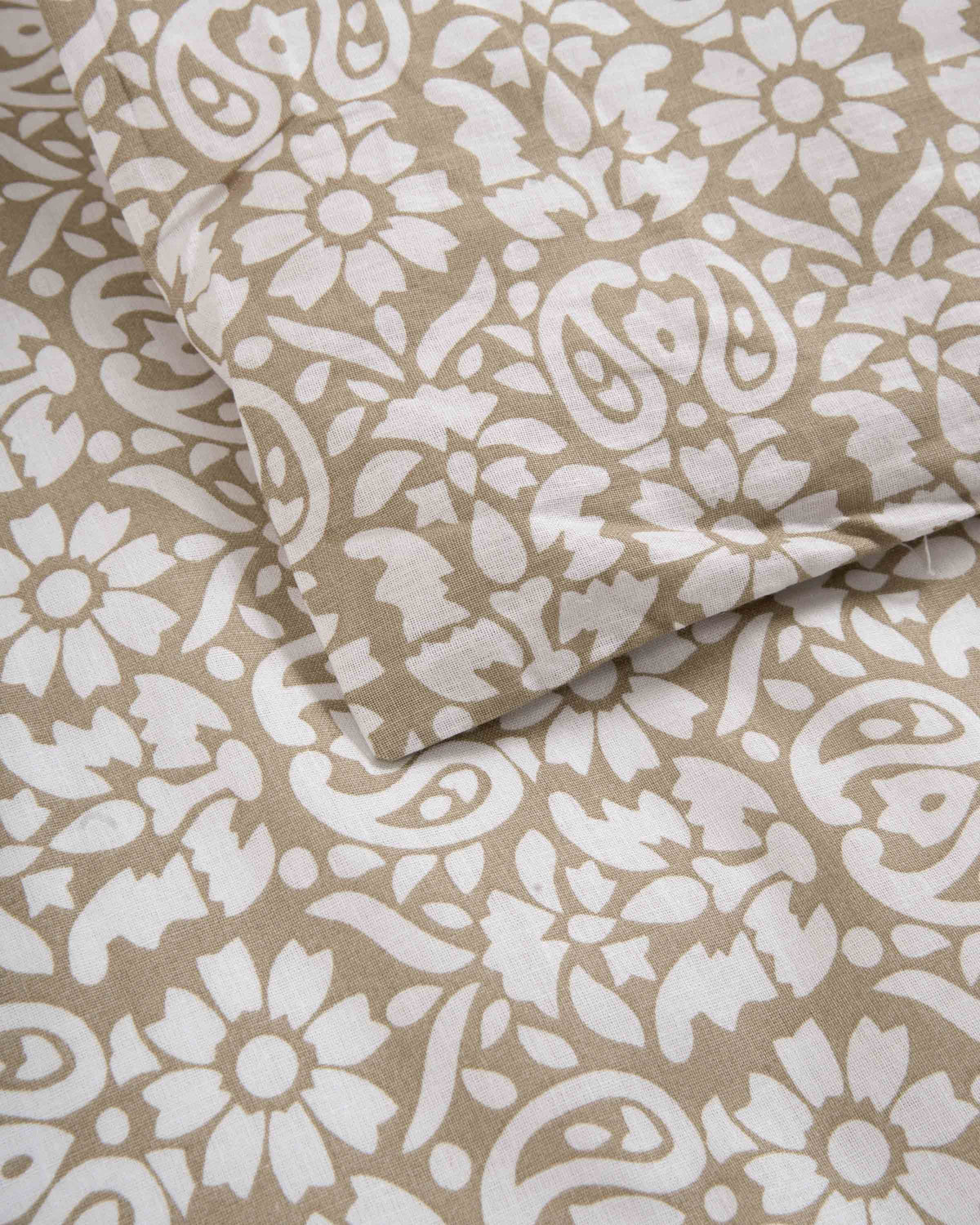 Matilde taupe cotton duvet cover