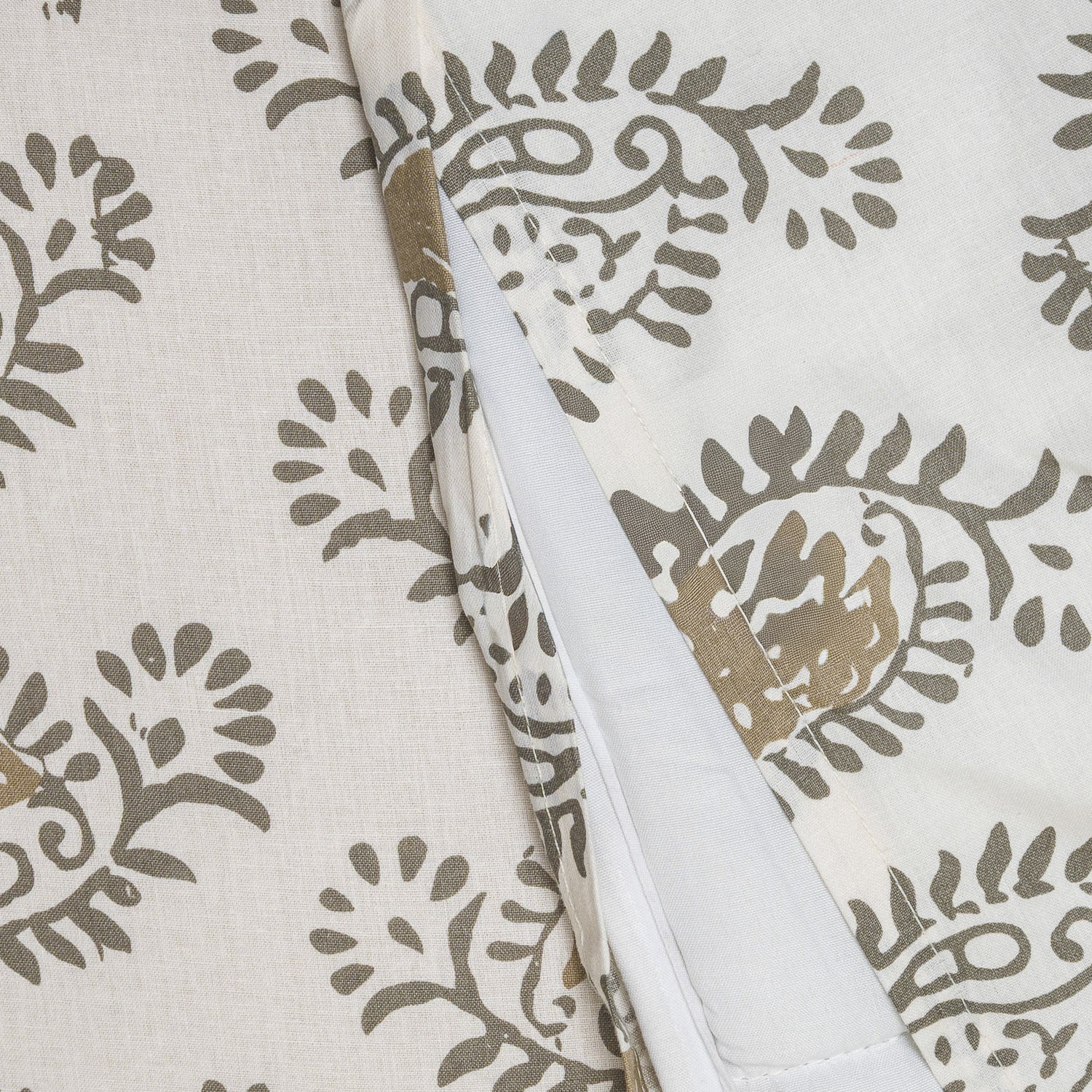 Capa de edredão de algodão Indonesia verde