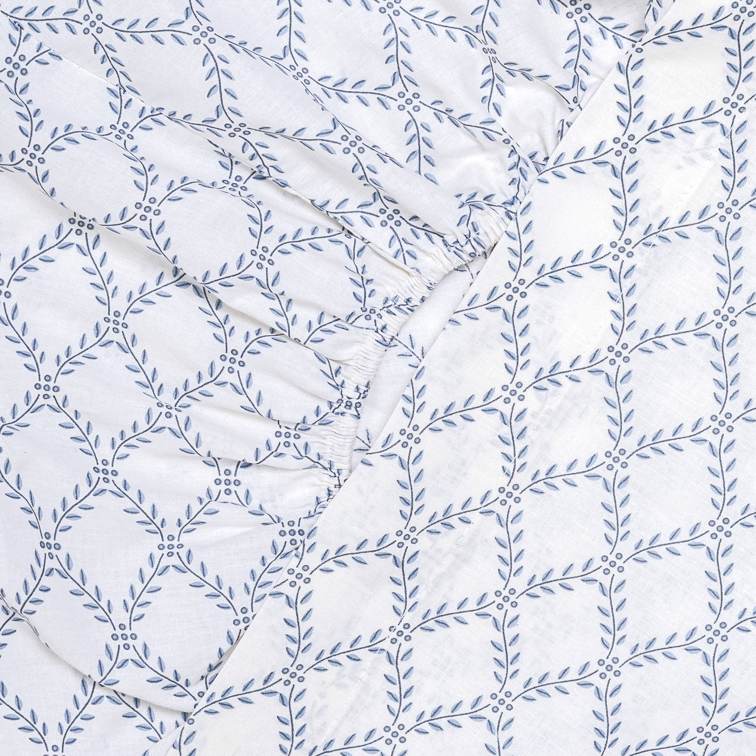 Set di lenzuola in cotone picota indigo