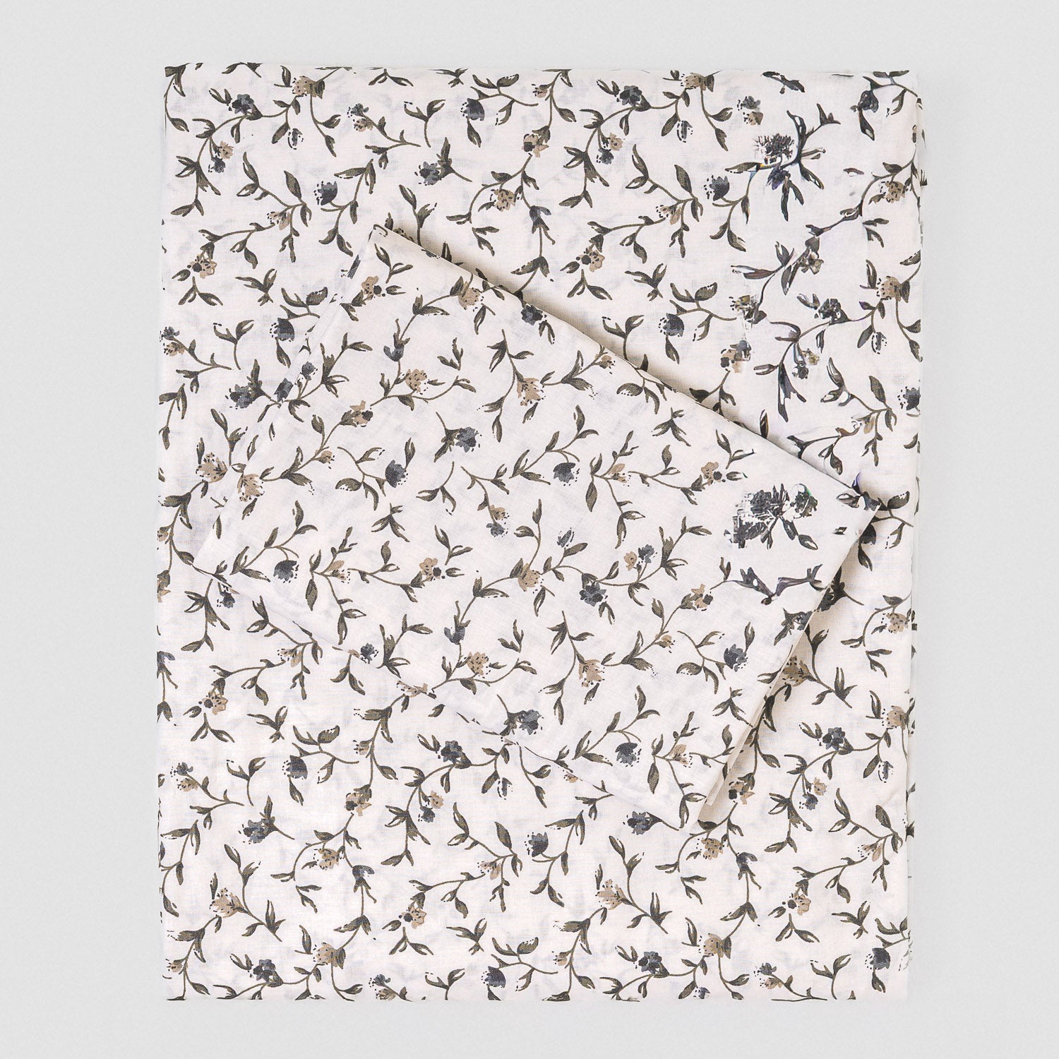 Jogo de lençóis algodão Triana Verde Seco – Azul Keike – Topo