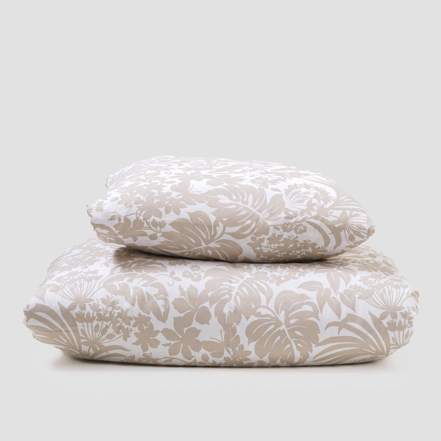 Funda nórdica algodón Tulipan topo