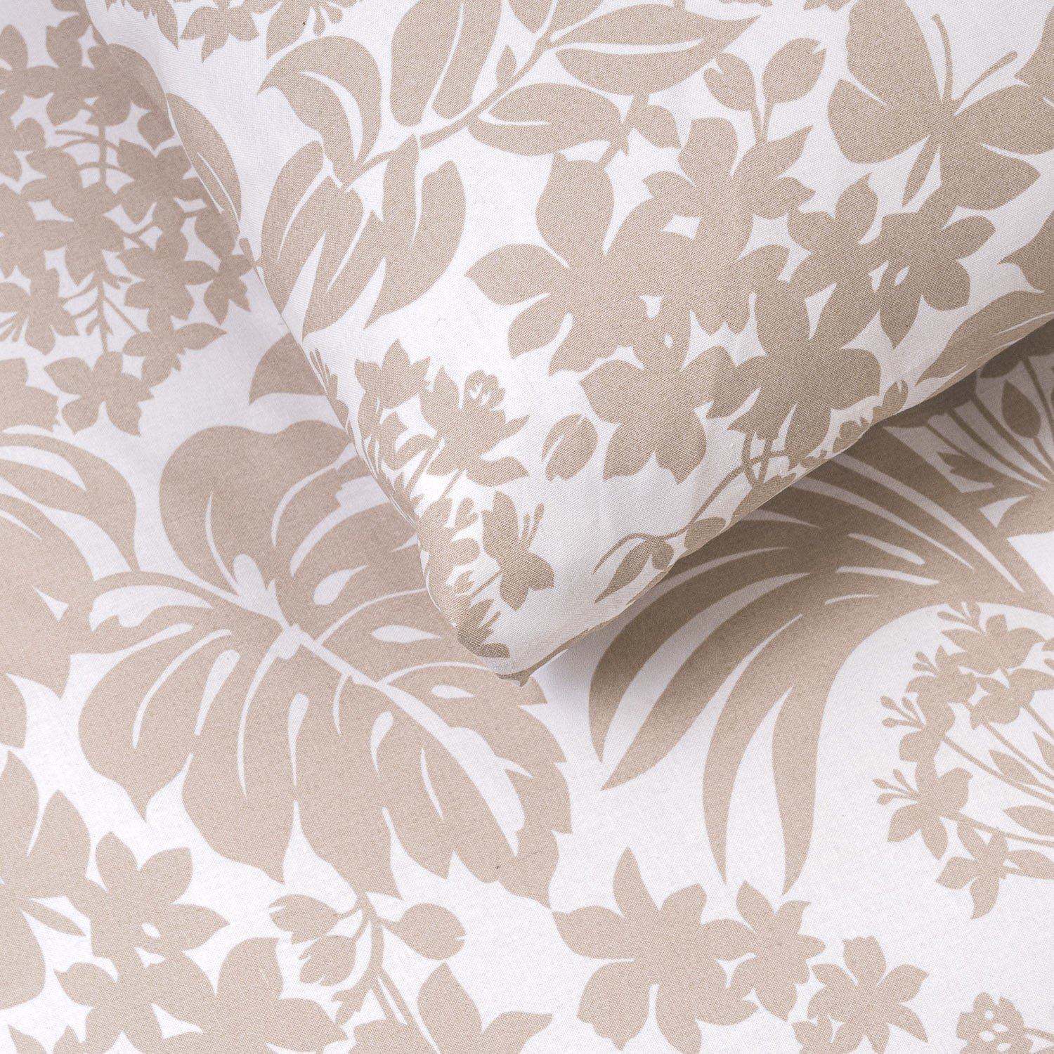 Funda nórdica algodón Tulipan topo