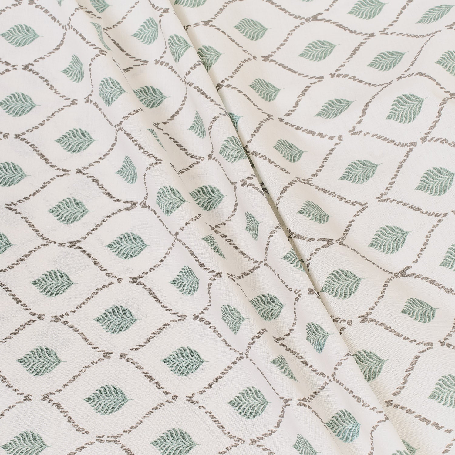 Jogo de lençóis de algodão charlestón verde