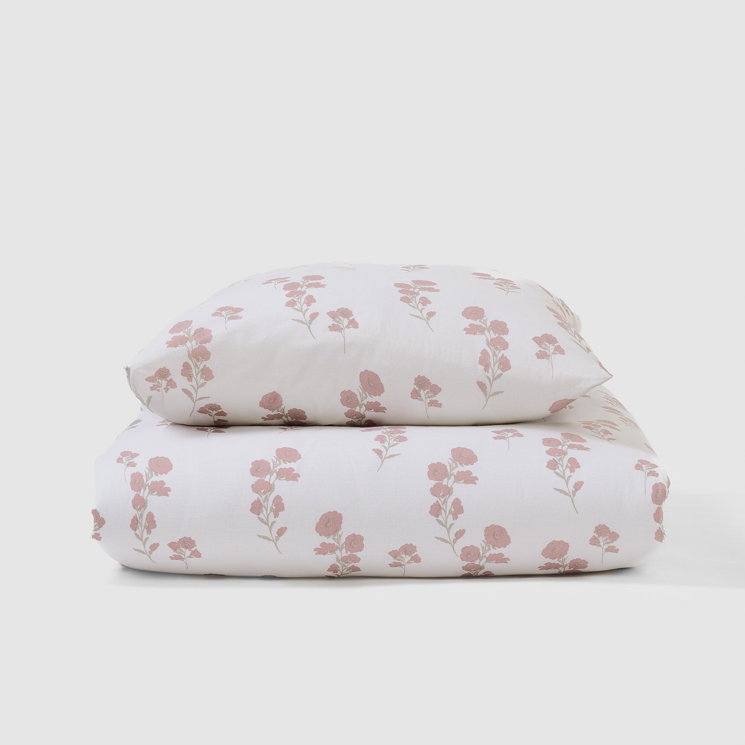 Funda nórdica algodón nundia topo/rosa keike