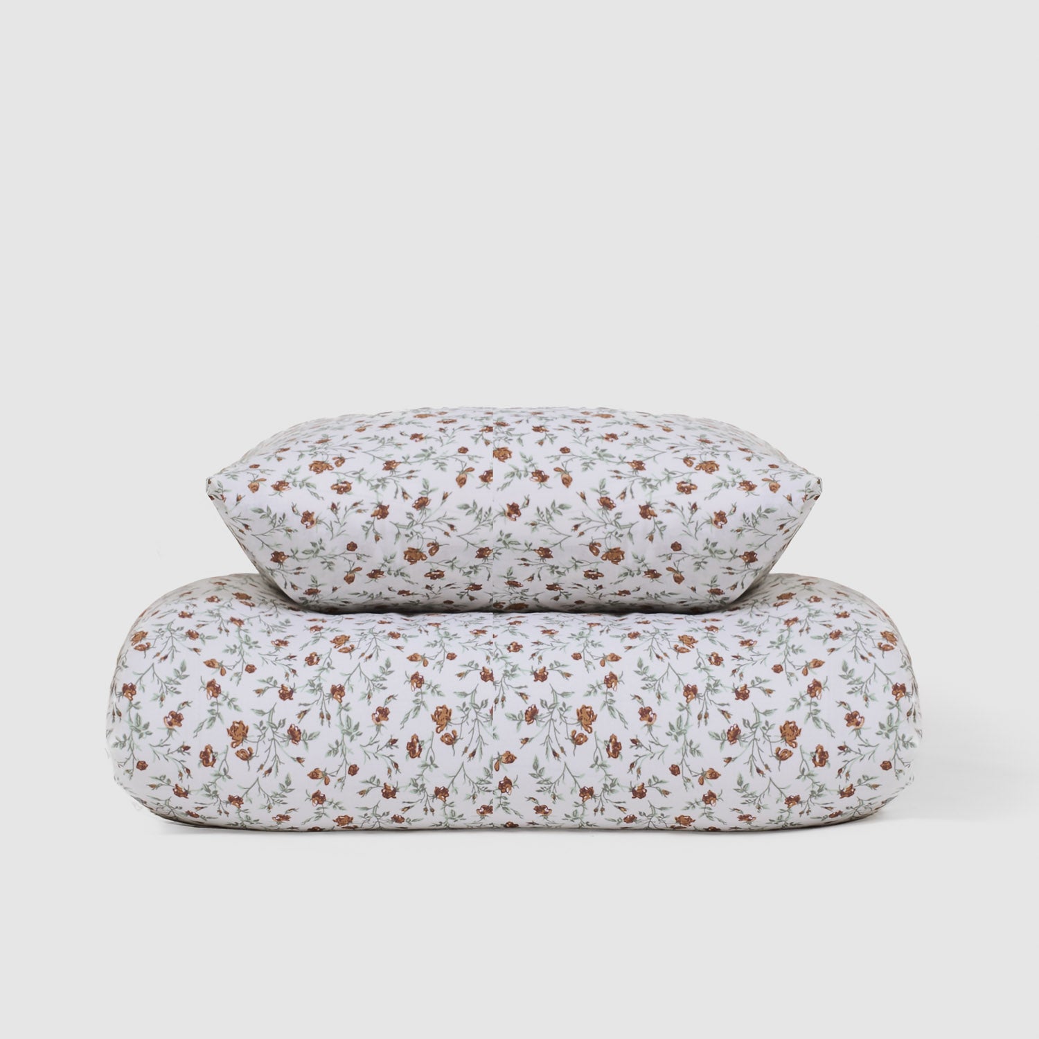 Funda nórdica algodón niles verde seco/ocre