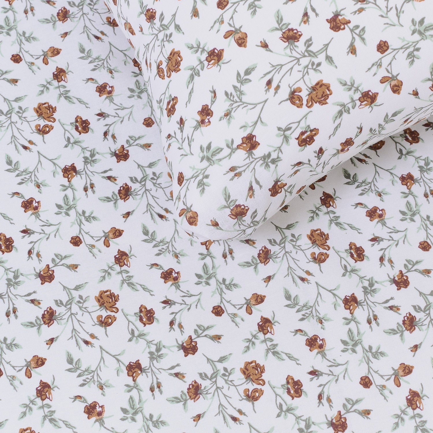 Copripiumino niles in cotone, verde/ocra