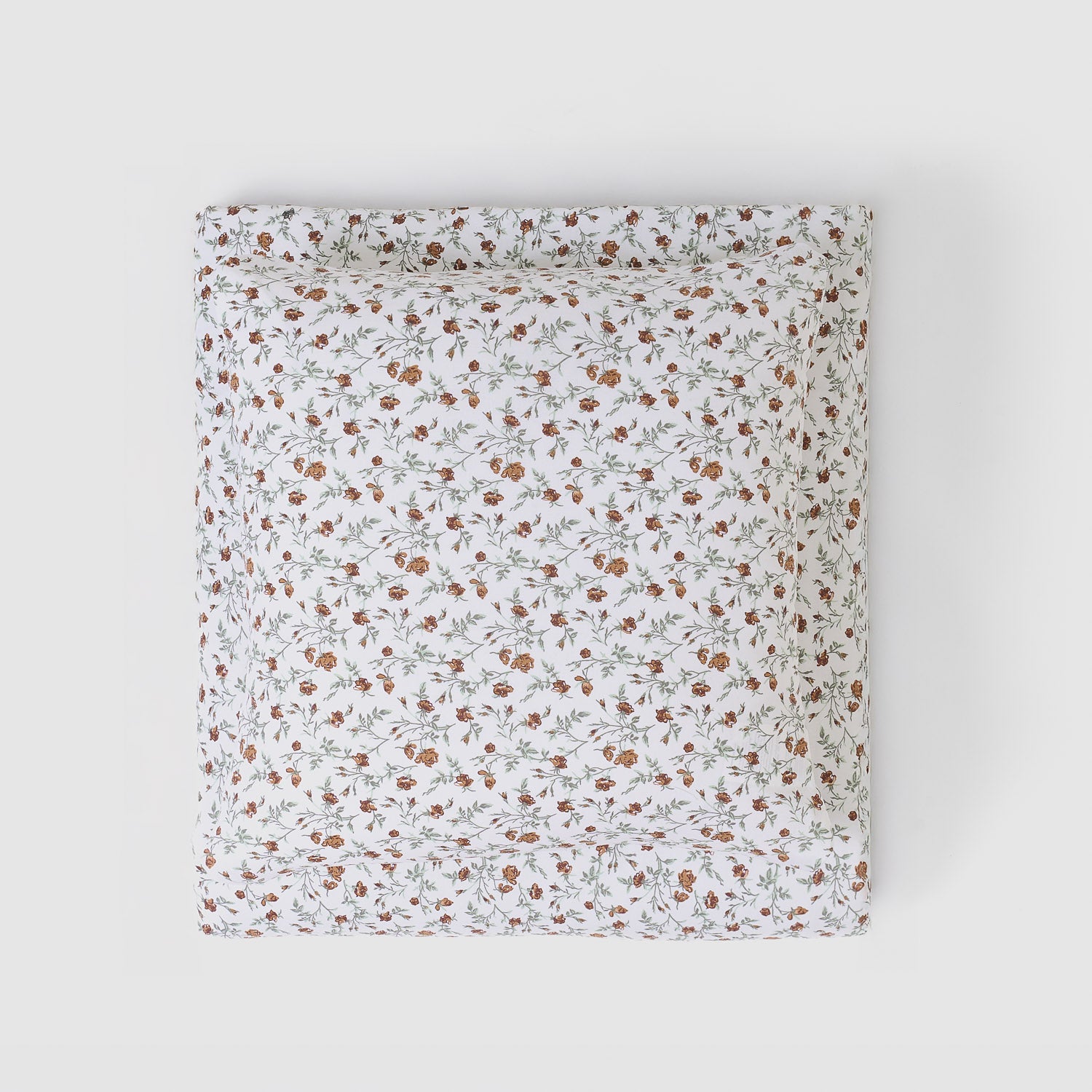 Copripiumino niles in cotone, verde/ocra