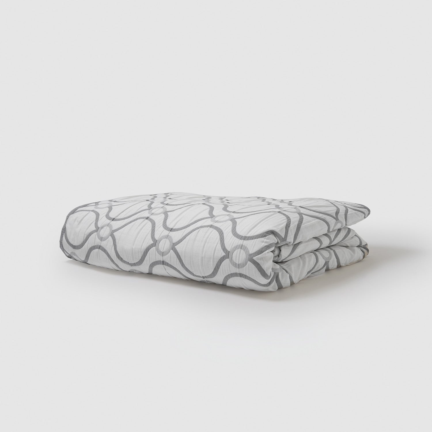 Colcha doble tela jacquard pagoda verde seco