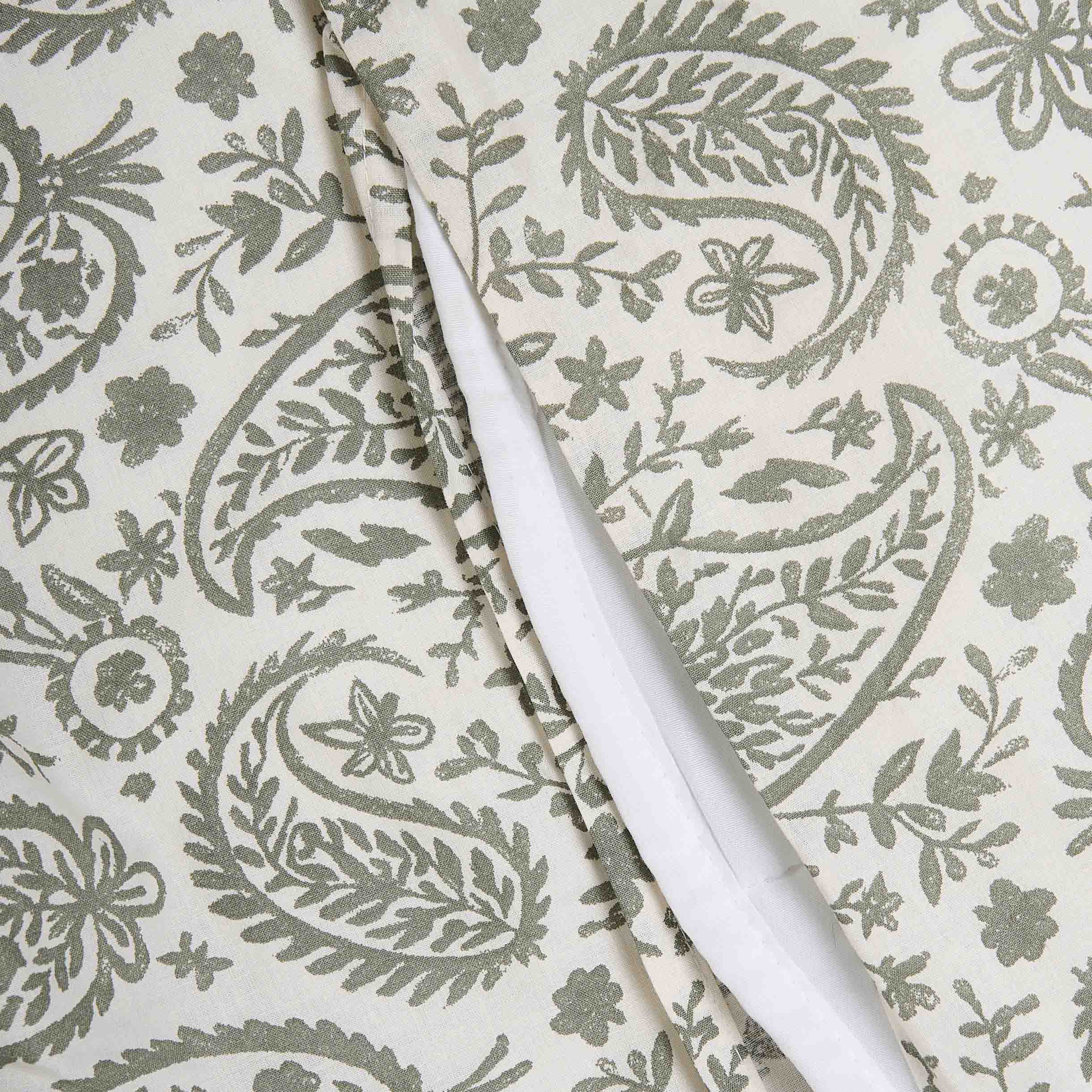 Funda nórdica algodón andalusi verde seco