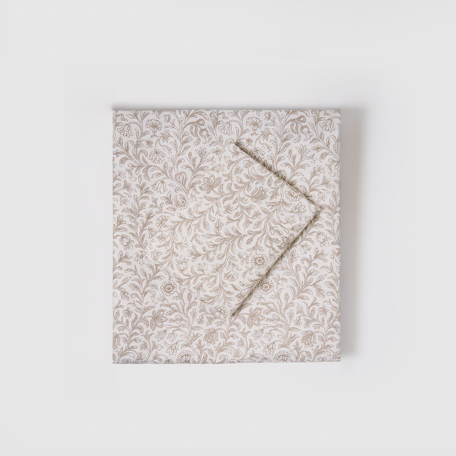 Conjunto de lençóis Giralda em algodão cor areia