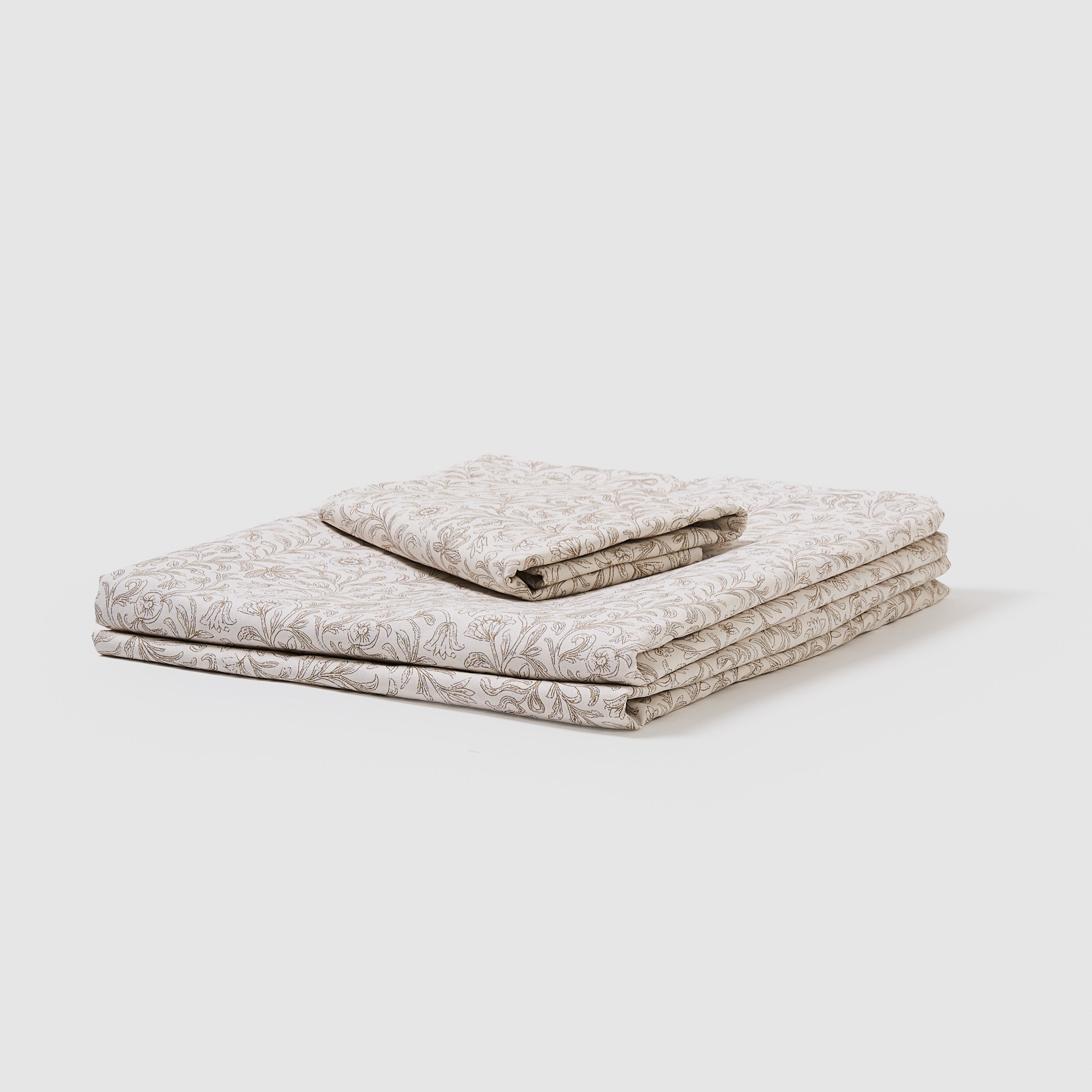 Juego de sábanas algodón giralda arena