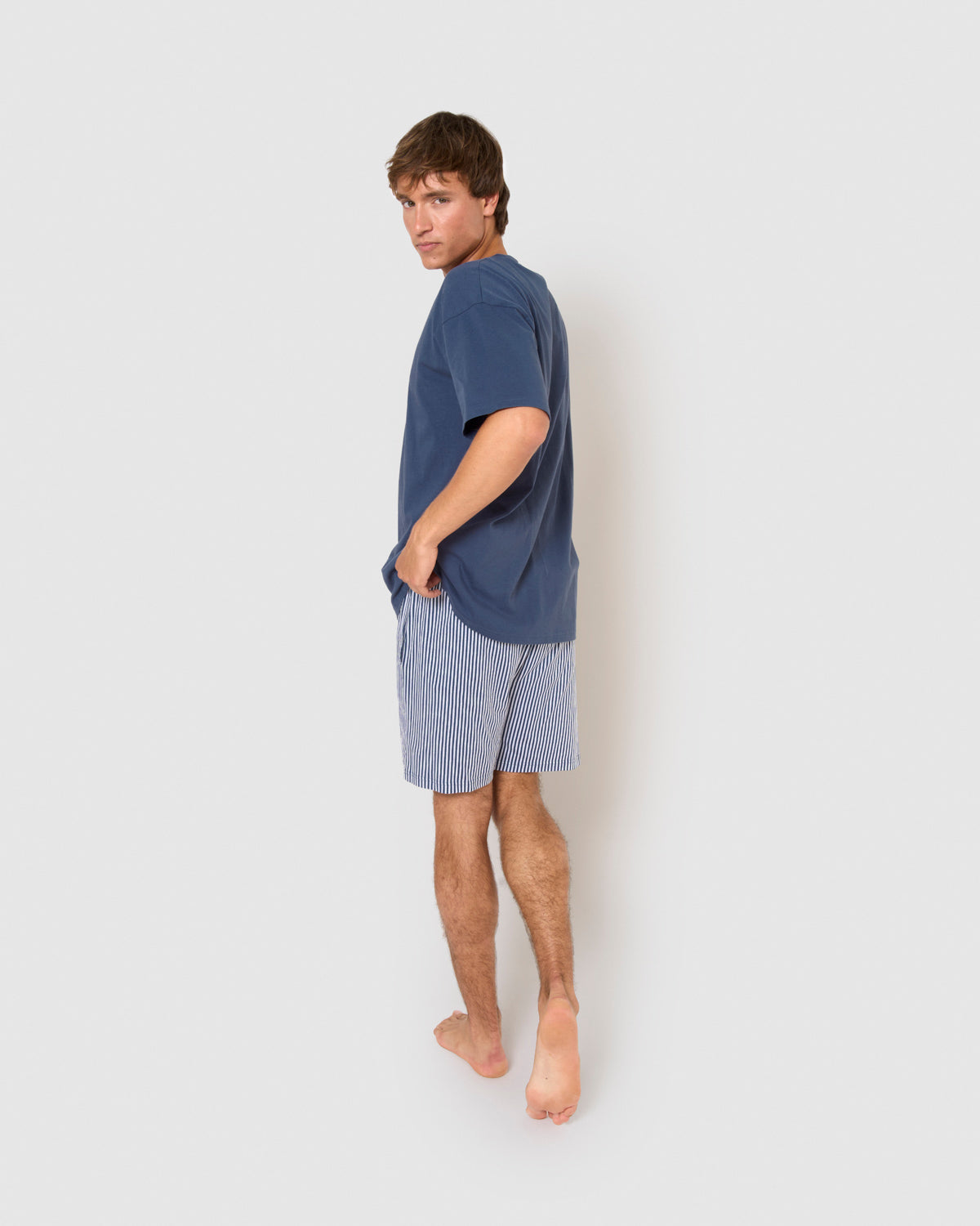 Pijama curto algodão raya kodac azul marino
