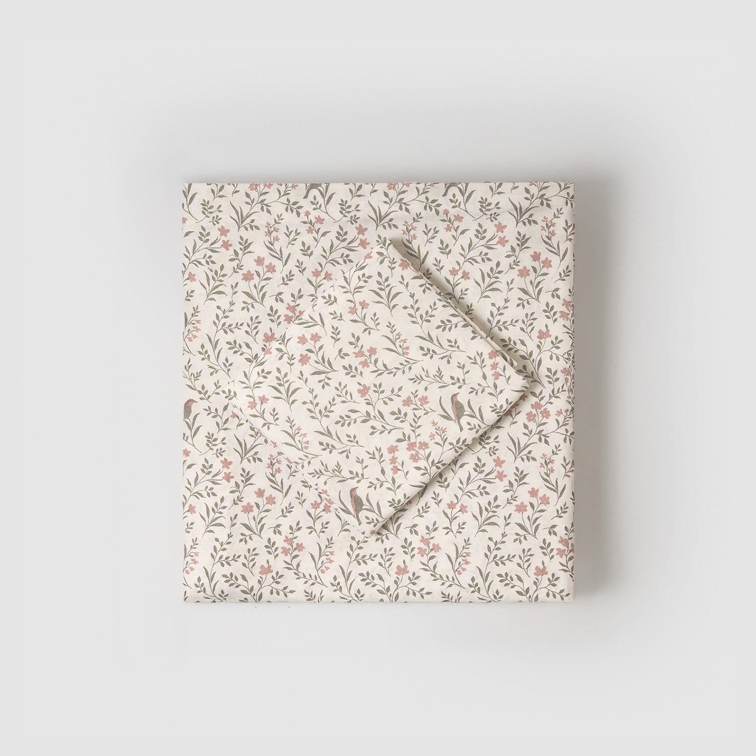 Conjunto de lençóis de algodão rosa Mossira