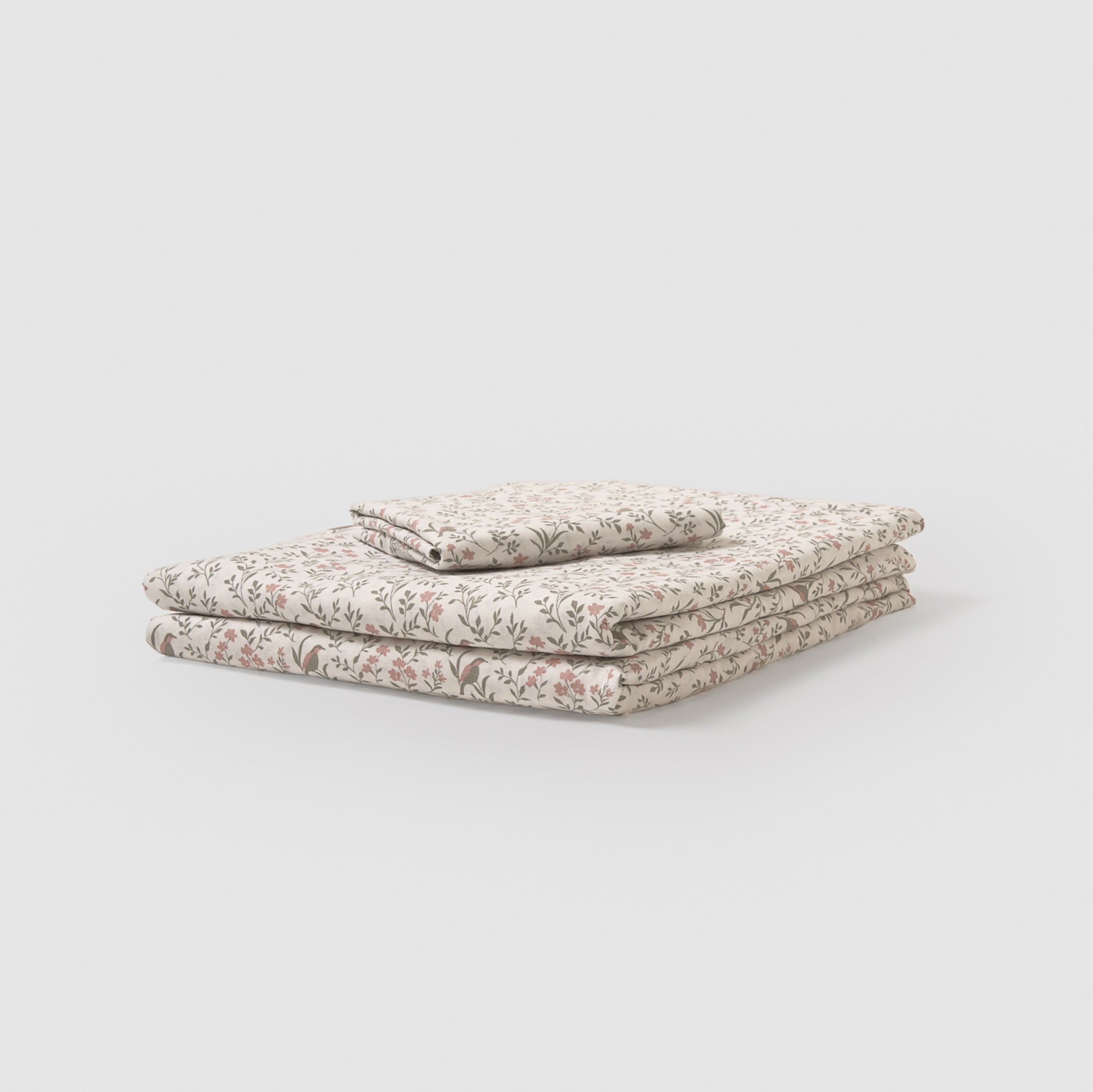 Set di lenzuola in cotone mossira rosa