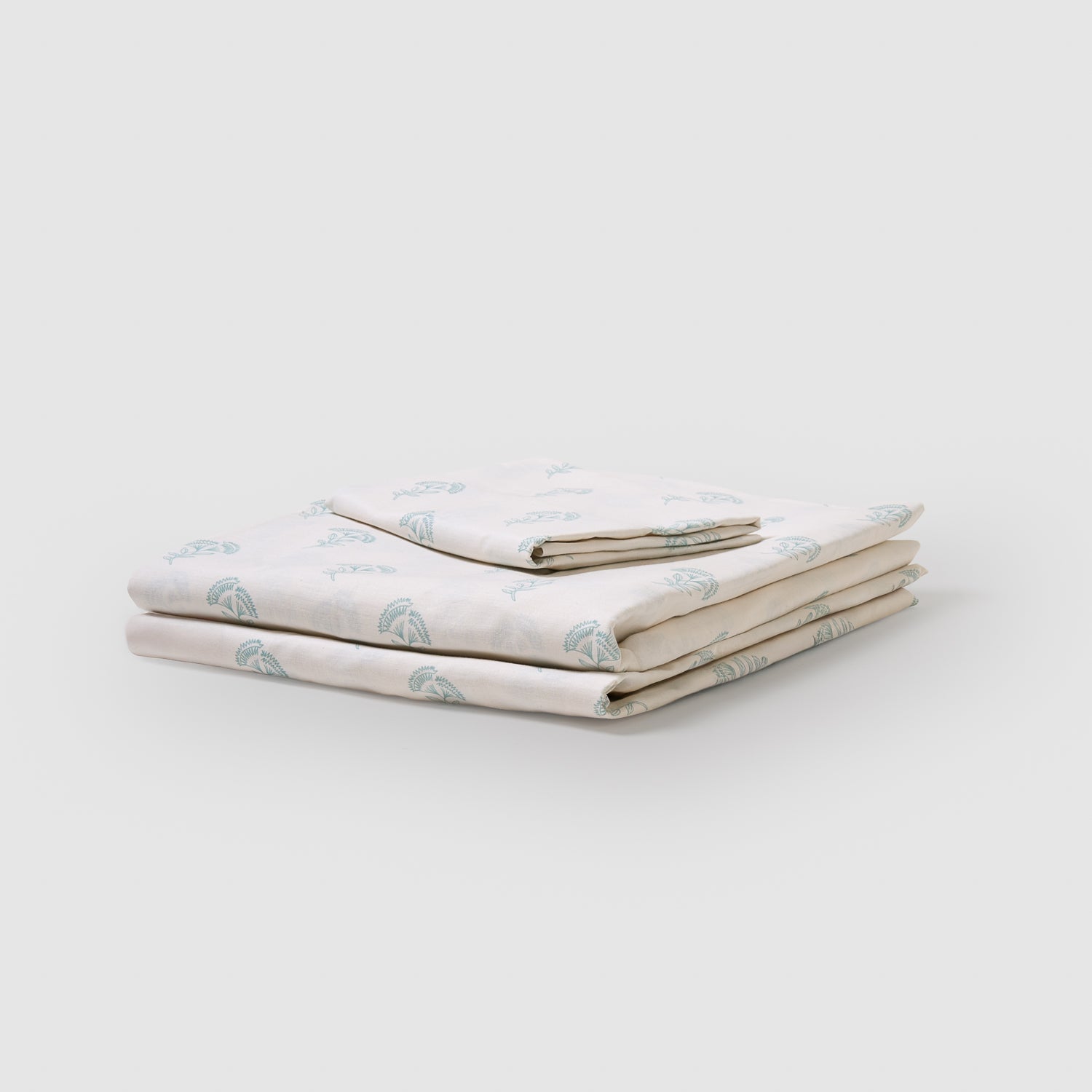 Set di lenzuola in cotone solara verde Keike