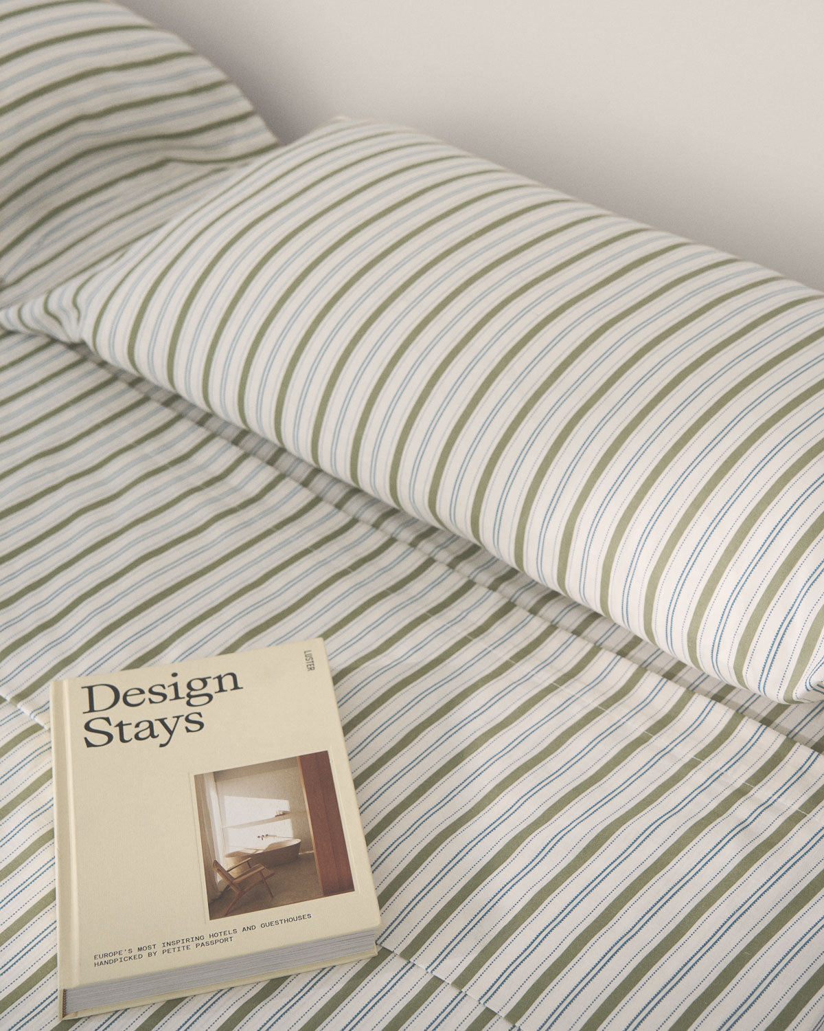 Jogo de lençóis de algodão raya rivara verde