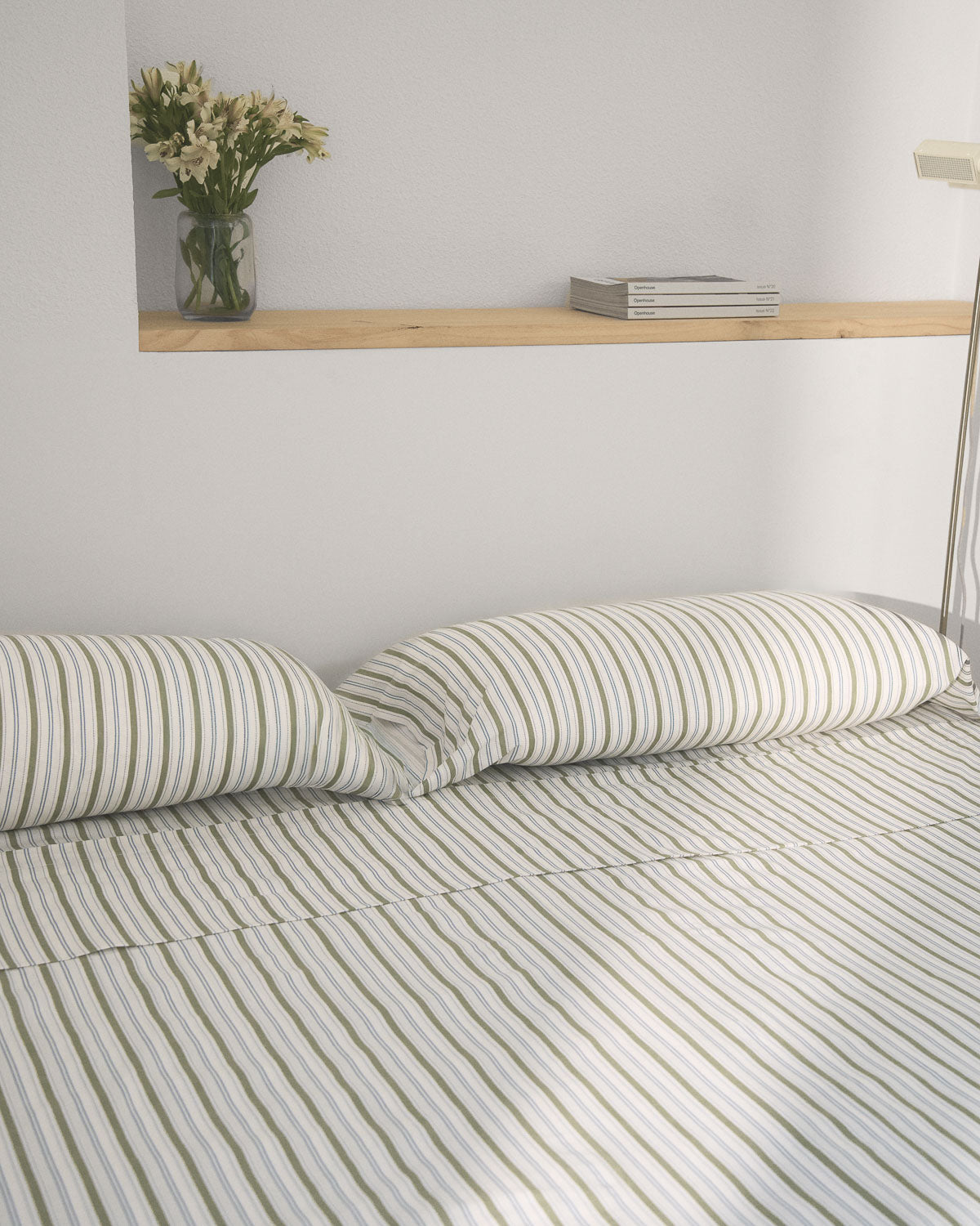 Jogo de lençóis de algodão raya rivara verde