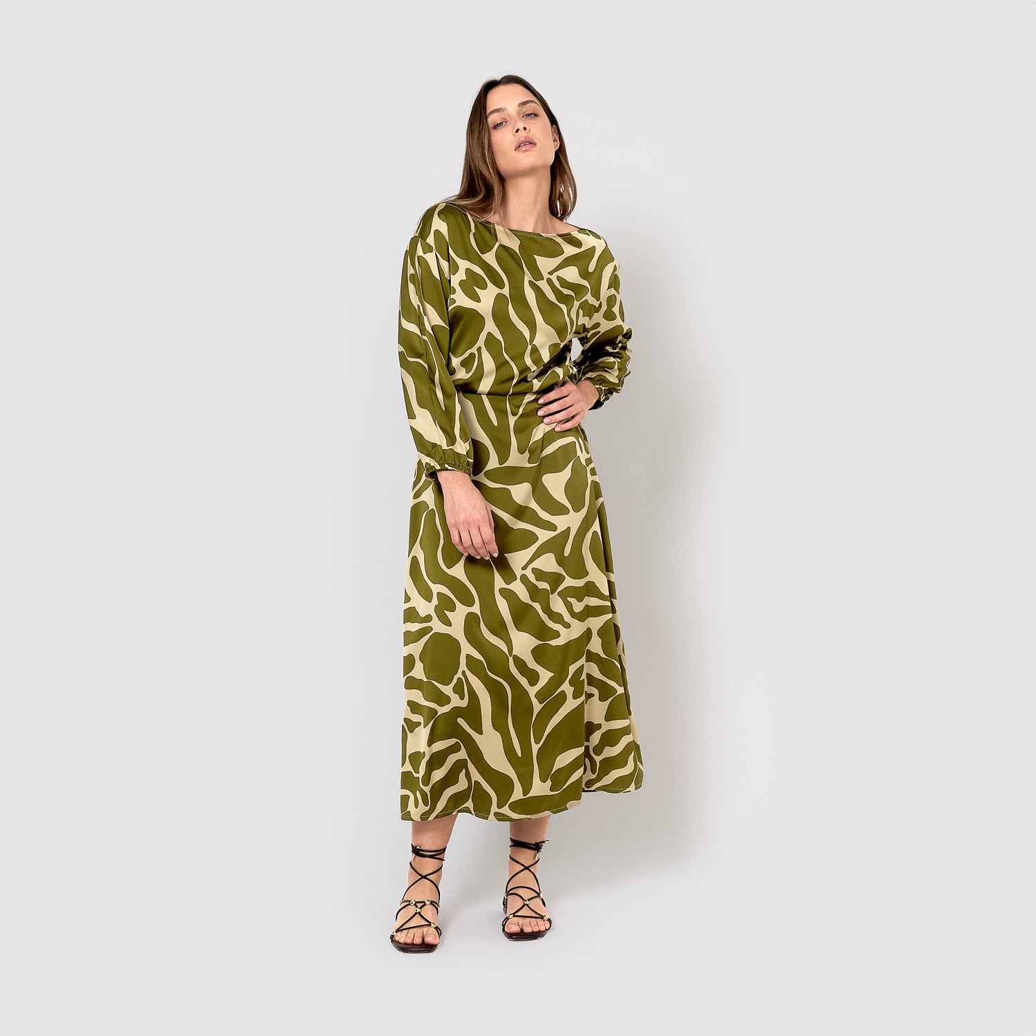 blusa de cetim verde
