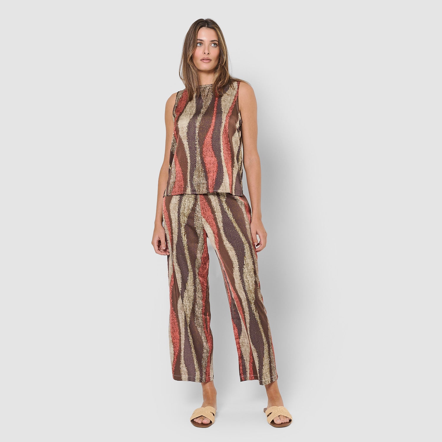 Set satinado sahana verde cacería