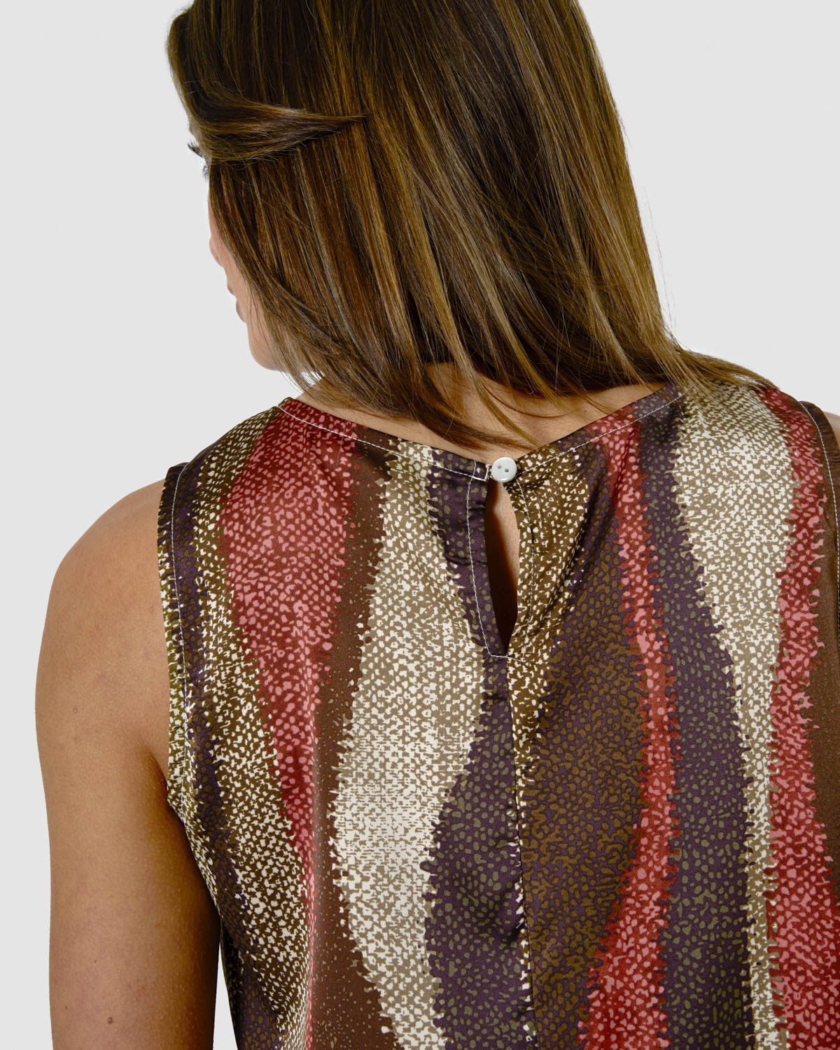 Conjunto étnico de cetim verde-caça
