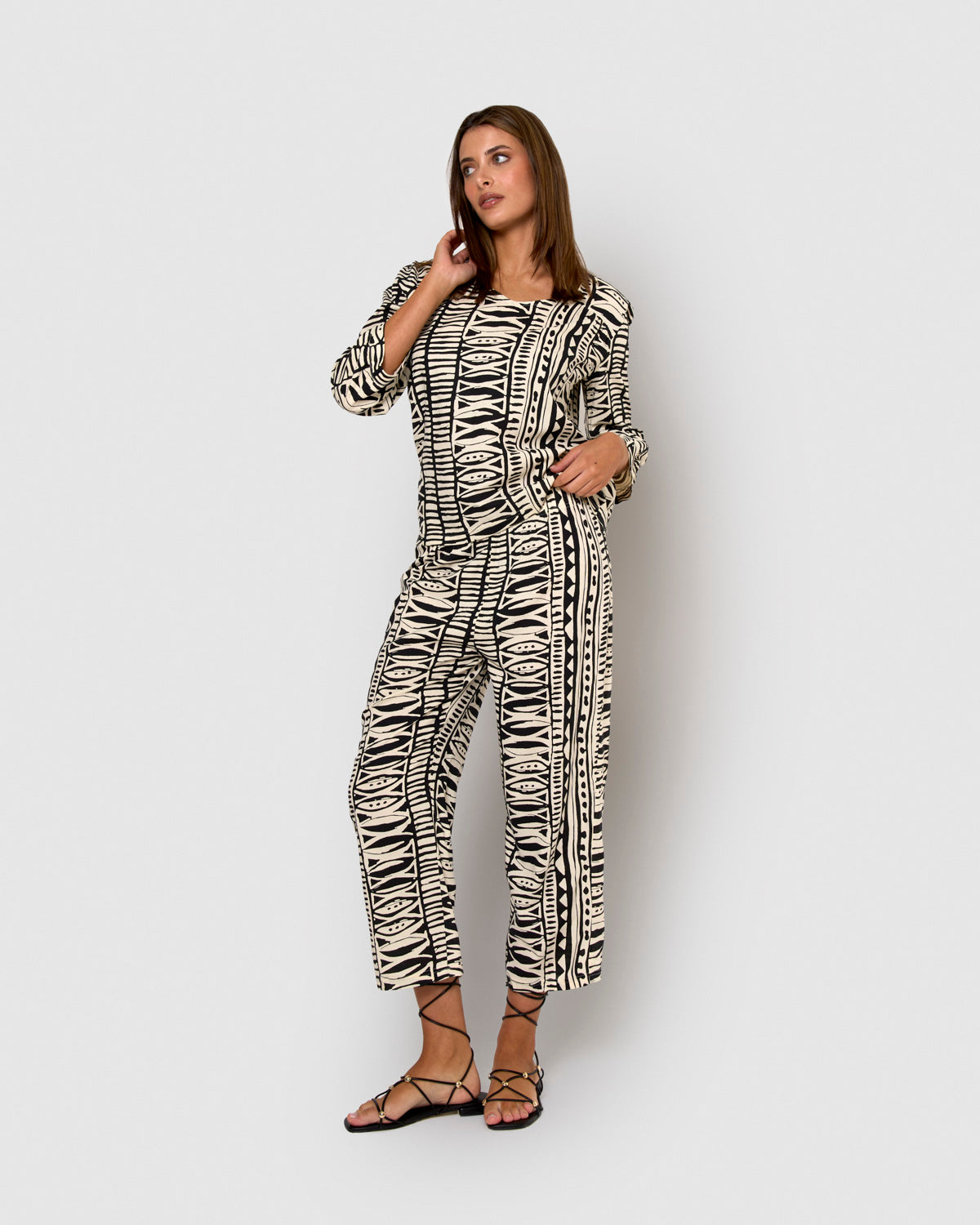 Set midi viscosa tepec negro