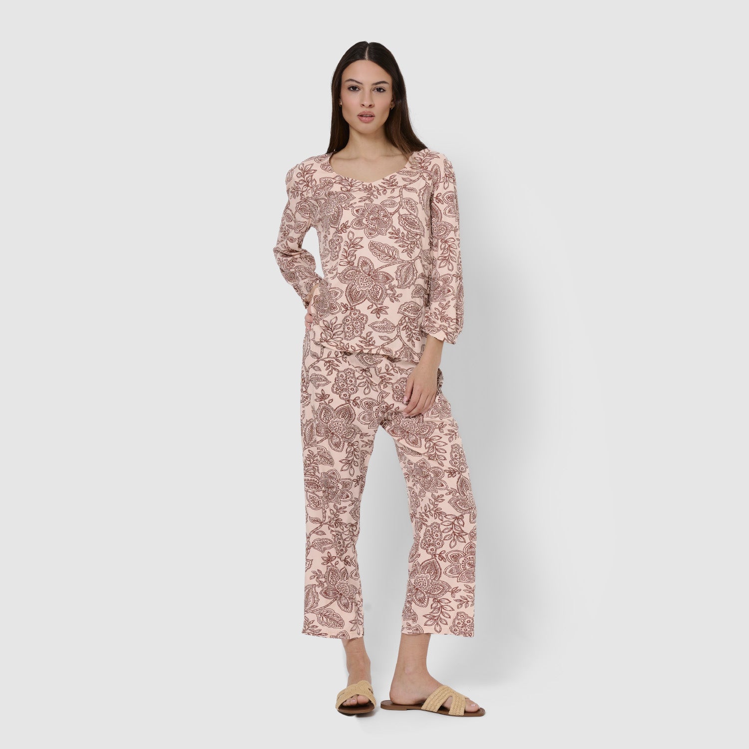 Set midi viscosa tika burdeos