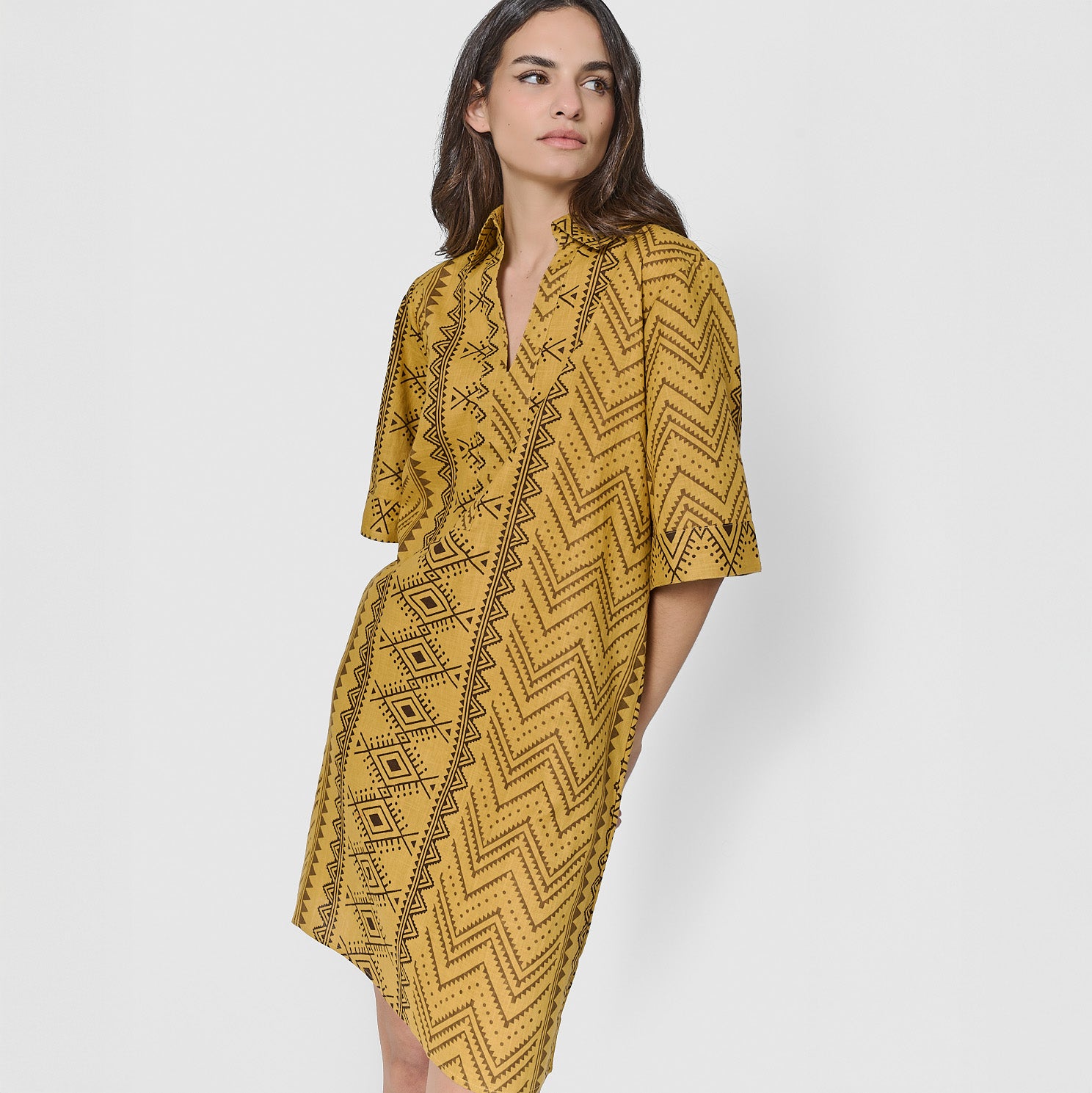 Vestido corto camisero hilo ripley lima