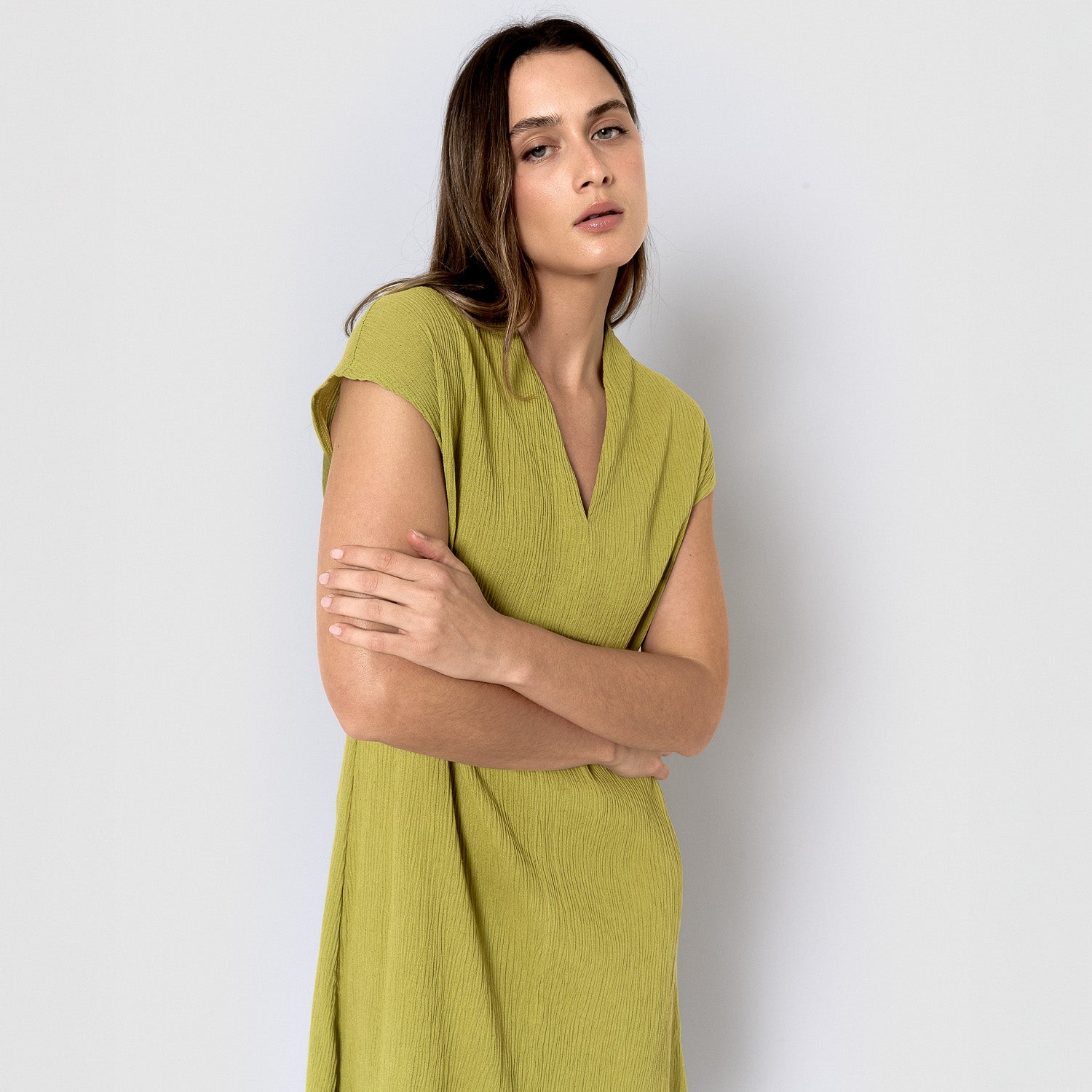 Vestido corto algodón flex lima