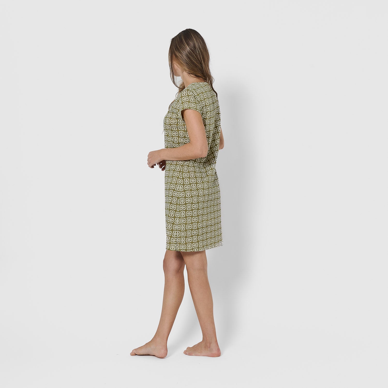 Sagittarius green hunting cotton dress