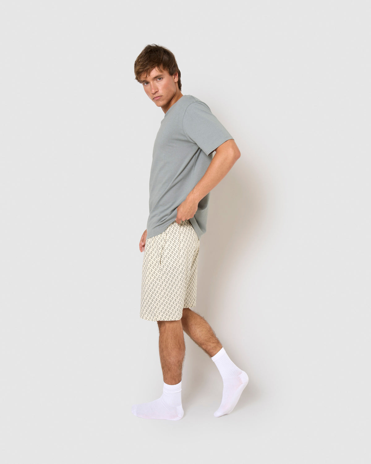 Pijama corto algodón nerdana azul