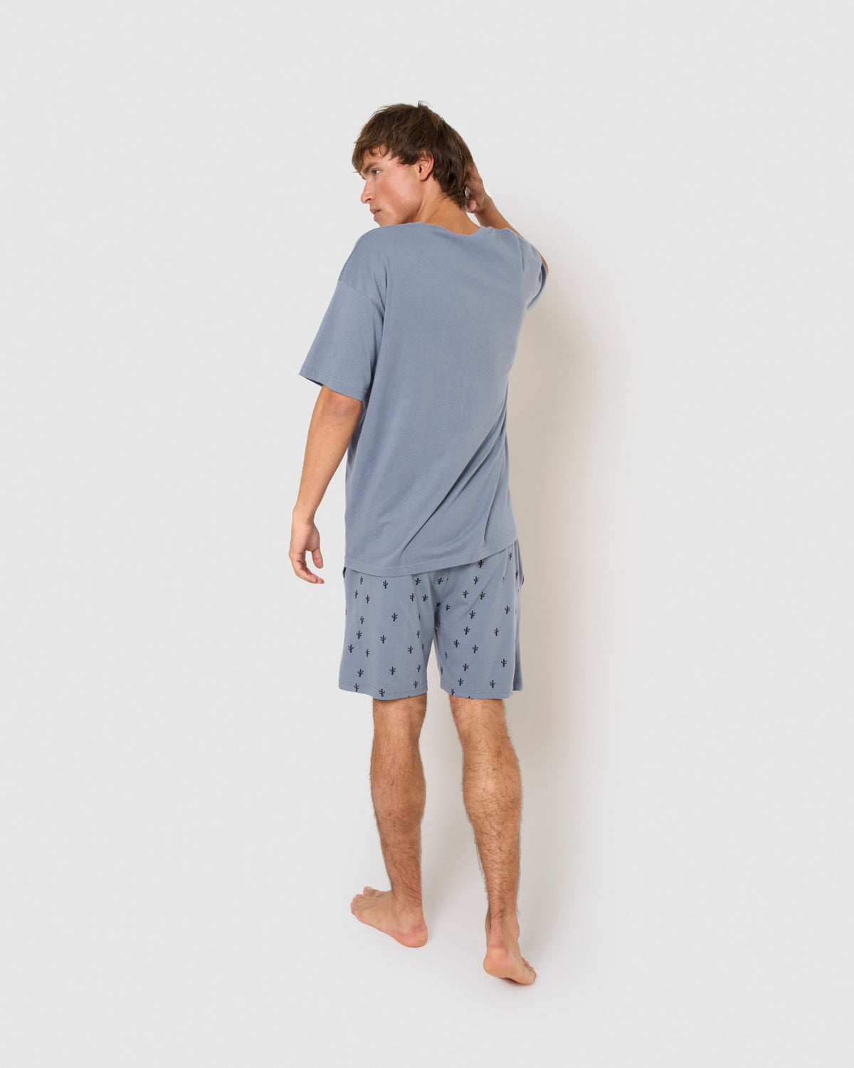 Pijama corto algodón victorio índigo