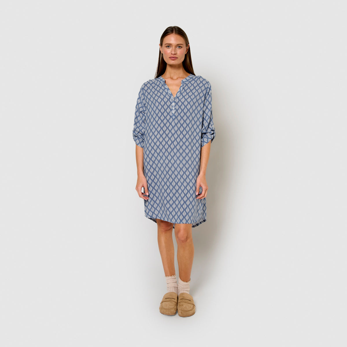 Vestido viscosa zurich azul