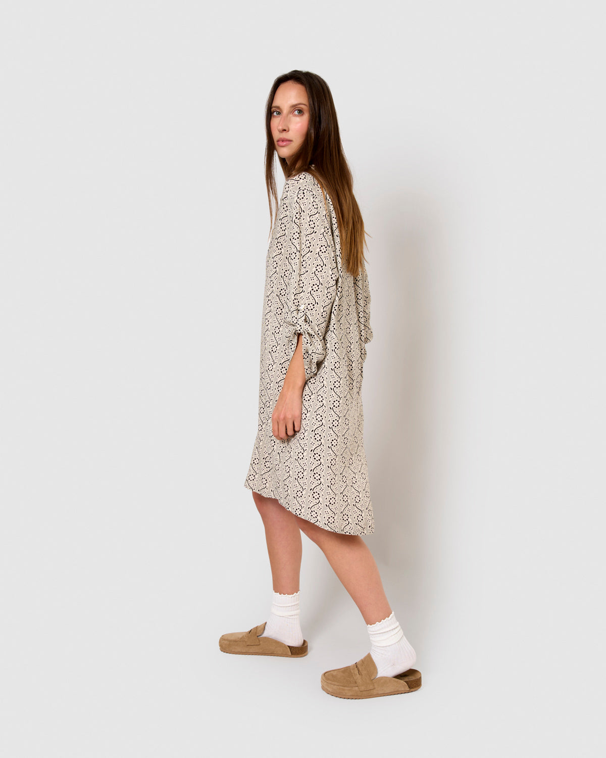 Vestido viscosa monti negro