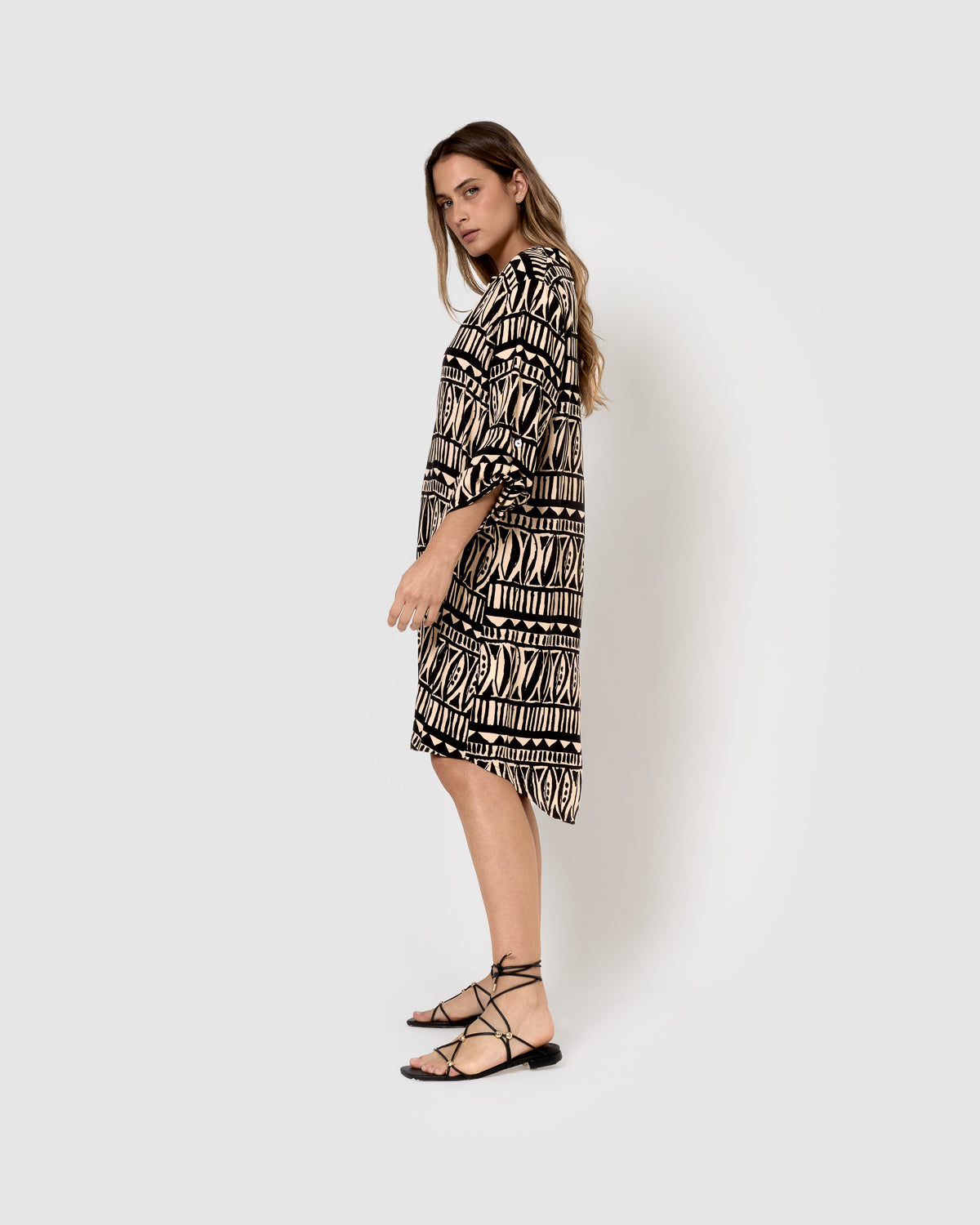 black viscose dress