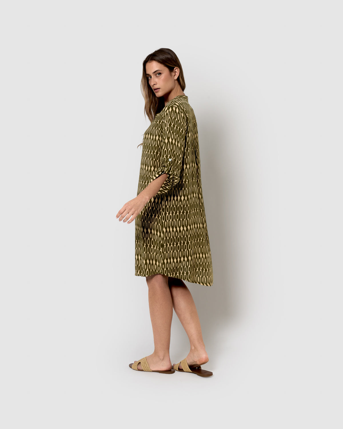 Robe de chasse en viscose vert Aquarius