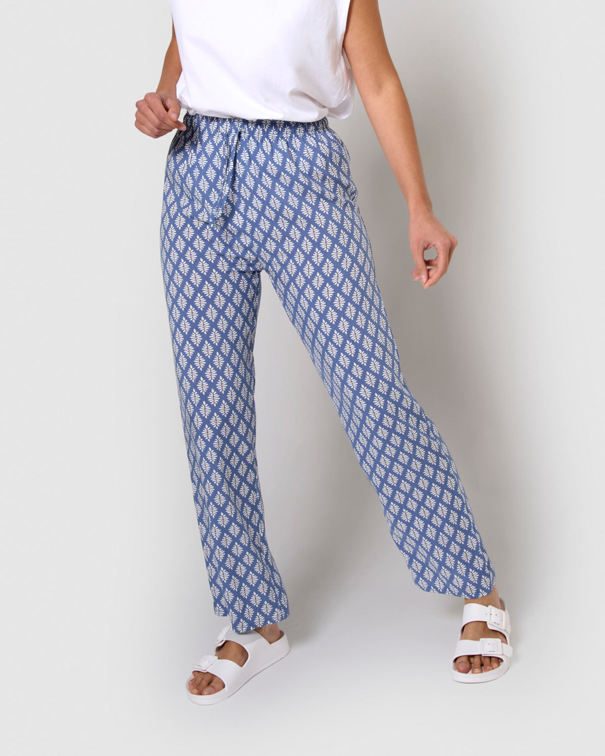 Pantalón viscosa zurich azul