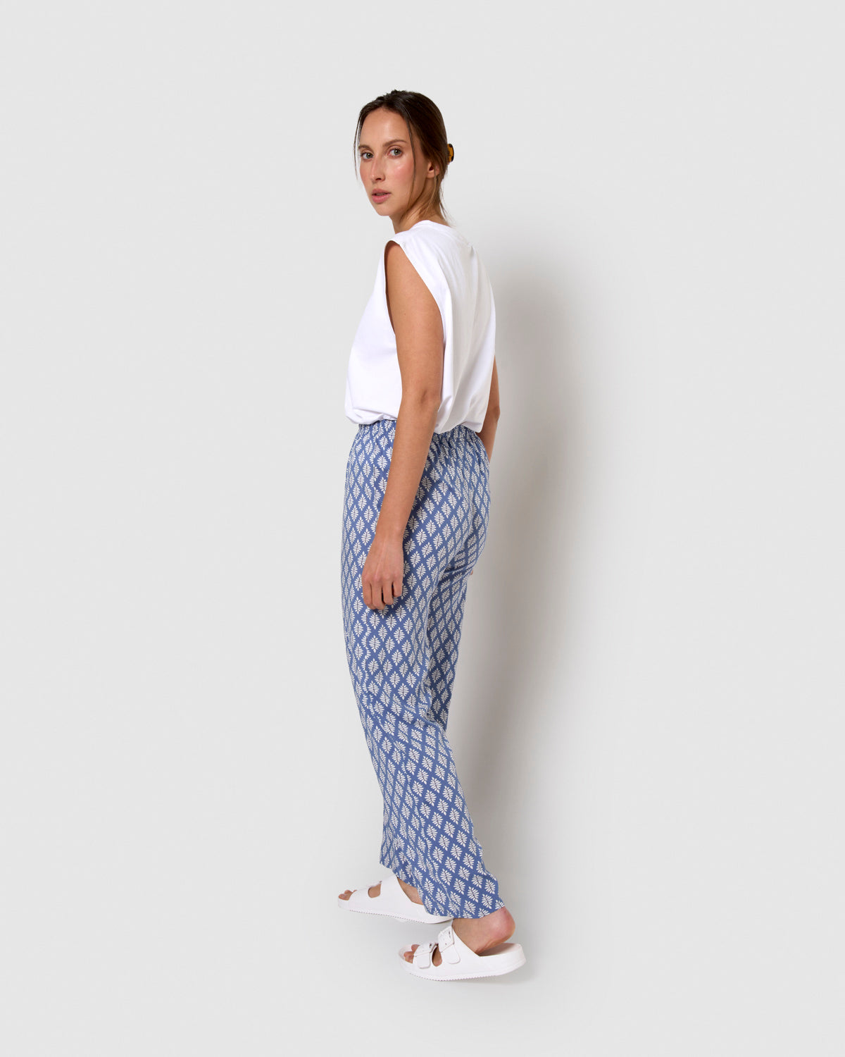 Pantalón viscosa zurich azul