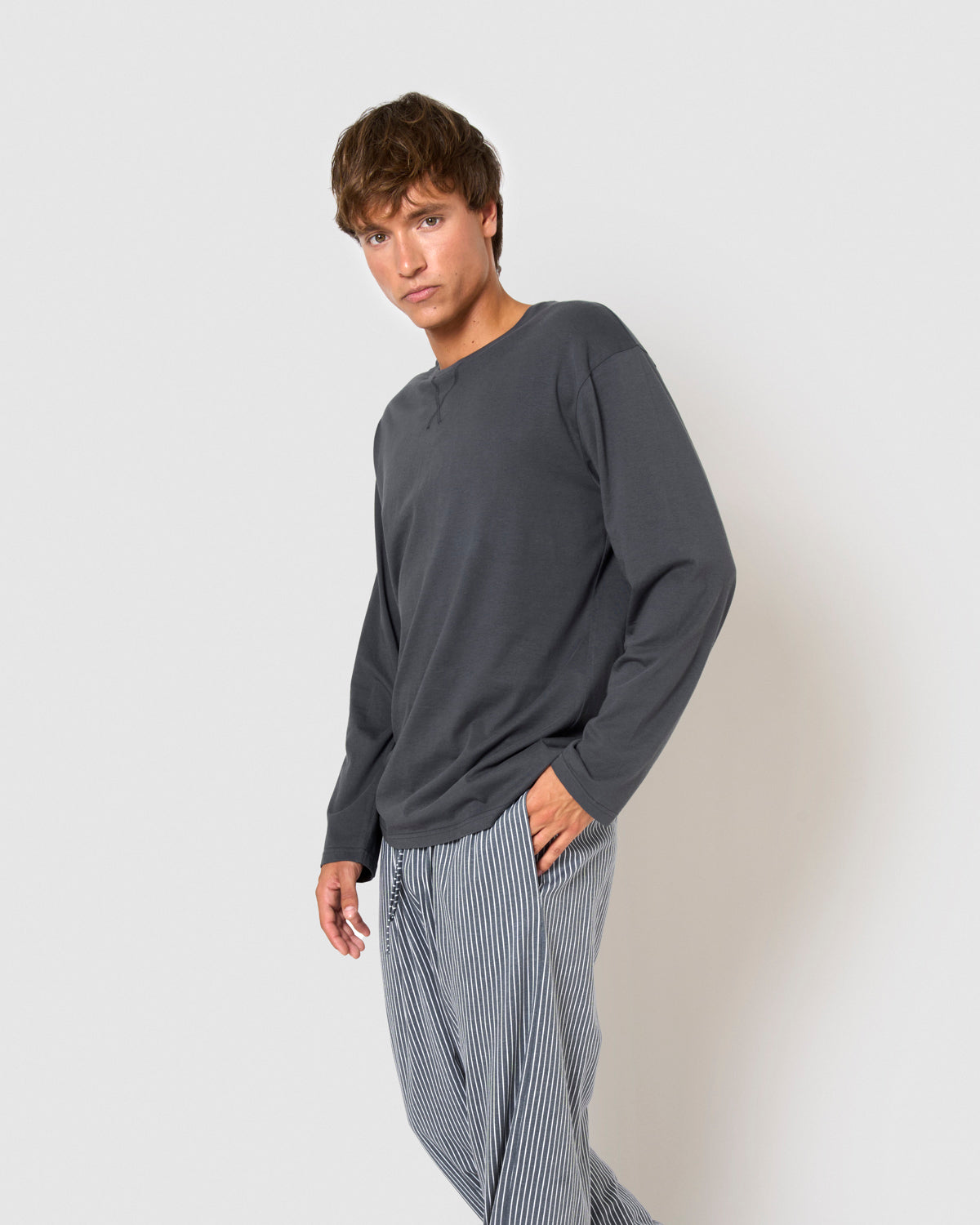 Pijama largo algodón chuck azul marino